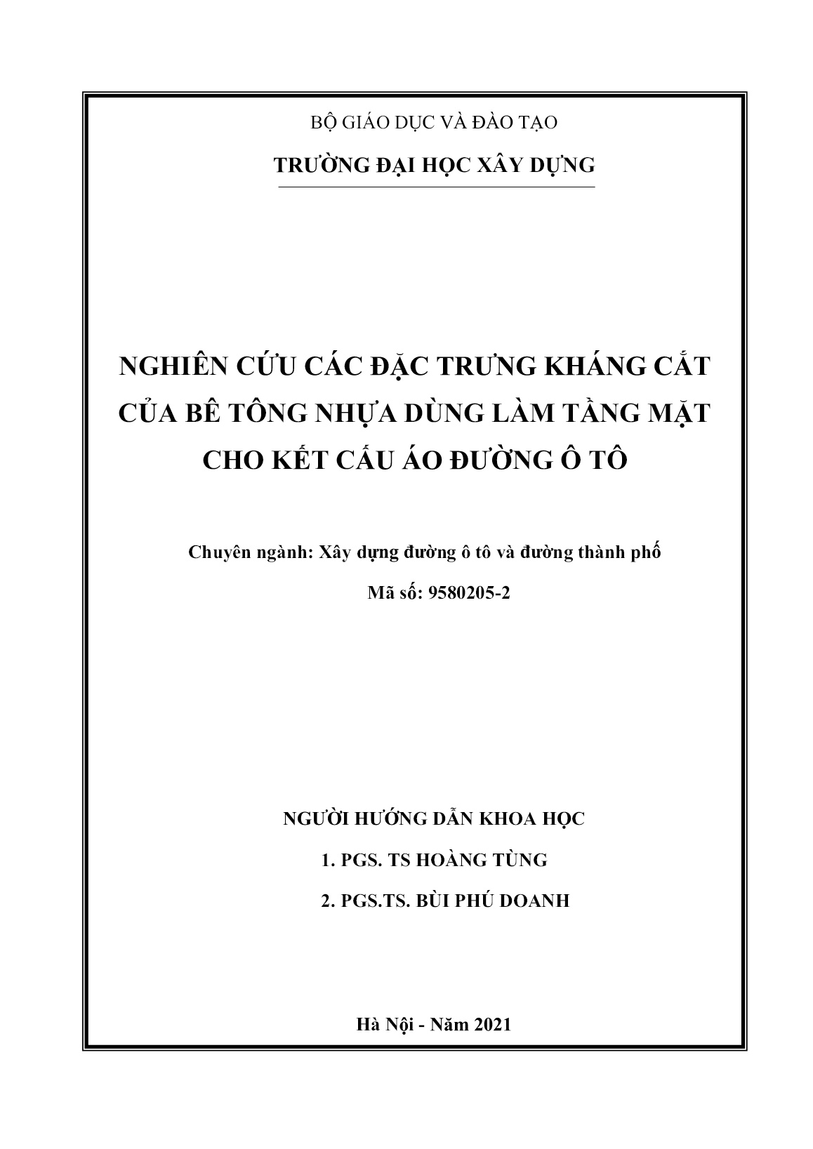 Luận án Nghiên cứu các đặc trưng kháng cắt của bê tông nhựa dùng làm tầng mặt cho kết cấu áo đường ô tô trang 2