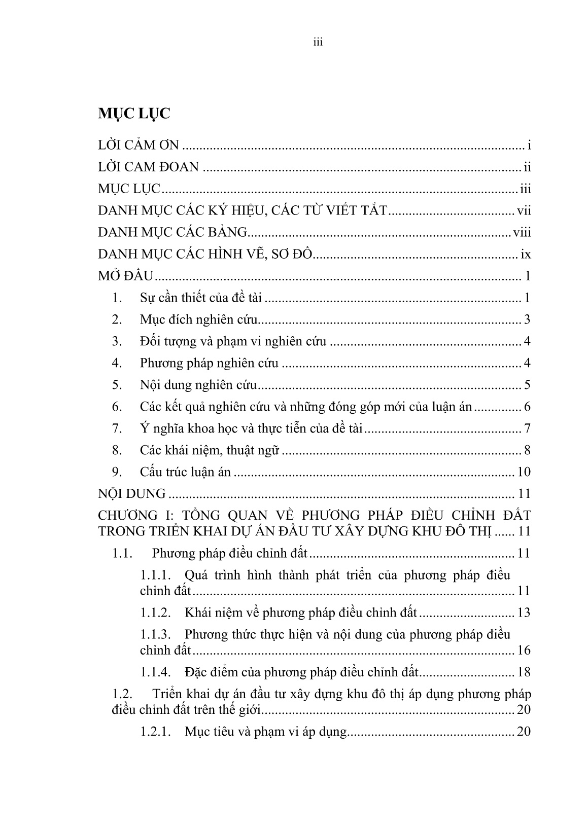 Luận án Áp dụng phương pháp điều chỉnh đất trong triển khai dự án đầu tư xây dựng khu đô thị tại đô thị trung tâm Thủ đô Hà Nội trang 5