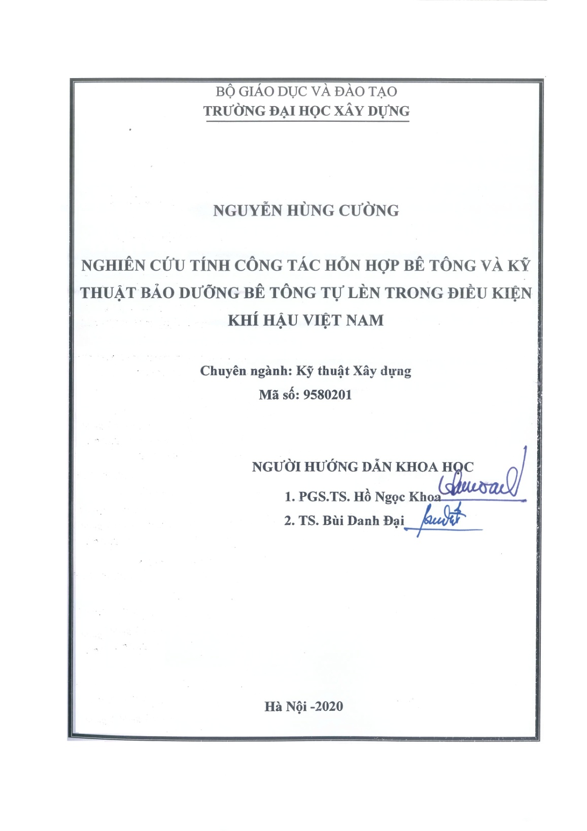 Luận án Nghiên cứu tính công tác hỗn hợp bê tông và kỹ thuật bảo dưỡng bê tông tự lèn trong điều kiện khí hậu Việt Nam trang 2