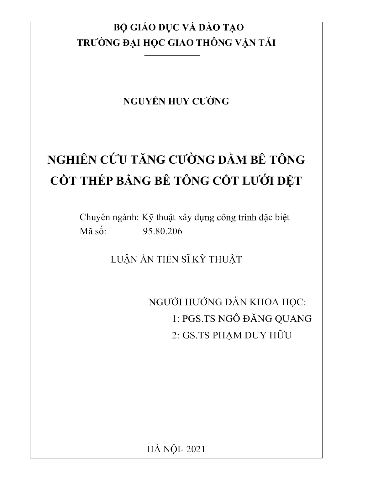 Luận án Nghiên cứu tăng cường dầm bê tông cốt thép bằng bê tông cốt lưới dệt trang 2