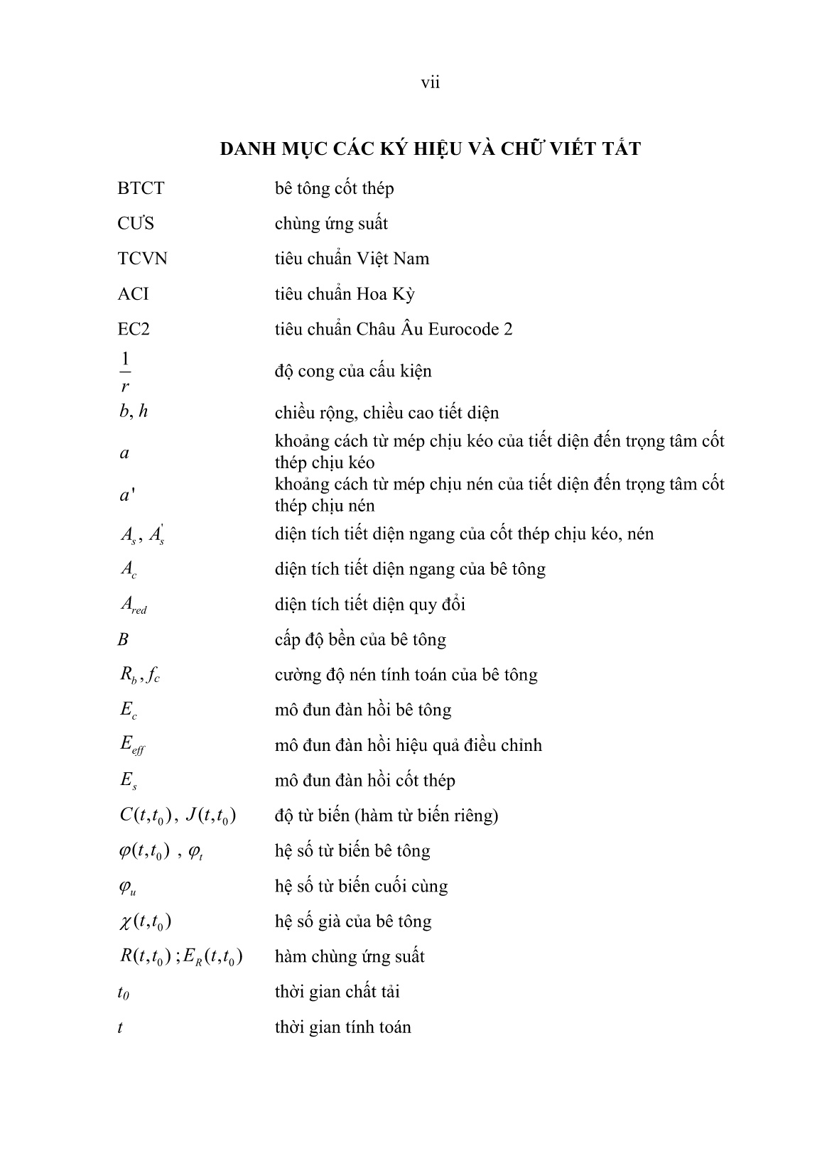 Luận án Nghiên cứu thực nghiệm sự làm việc dài hạn của dầm bê tông cốt thép chịu chuyển vị cưỡng bức gối tựa trang 9