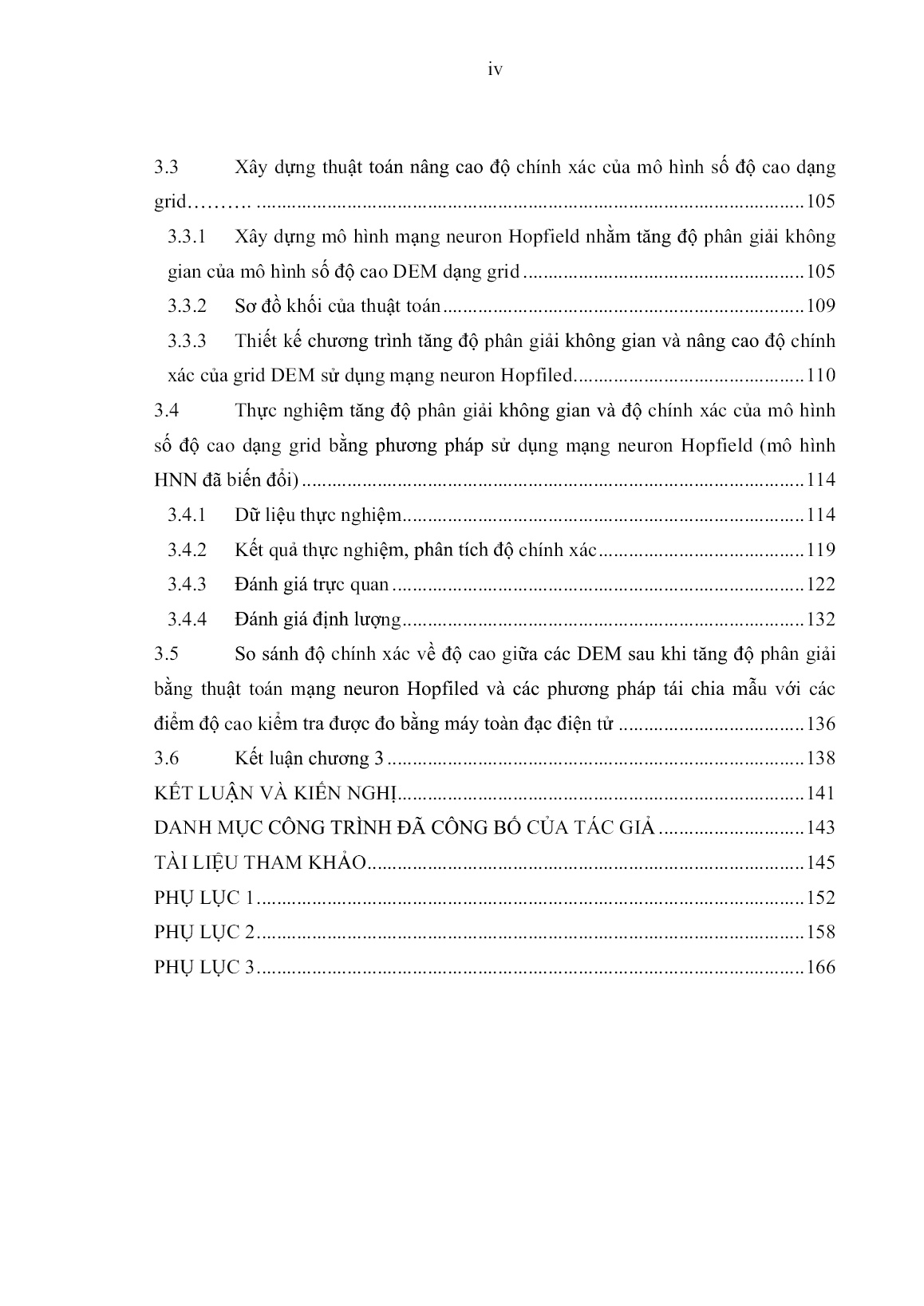 Luận án Nghiên cứu nâng cao độ chính xác của mô hình số độ cao dạng Grid bằng mạng Neuron Hopfield trang 6