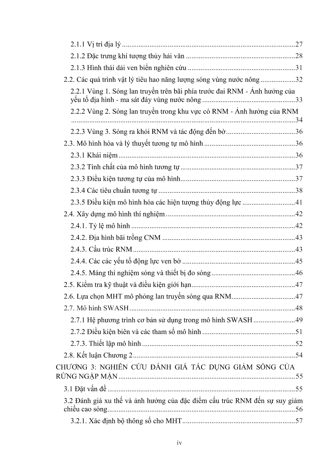 Luận án Nghiên cứu tác dụng giảm sóng của rừng cây ngập mặn ven biển Bắc Bộ phục vụ quy hoạch và thiết kế đê biển trang 6