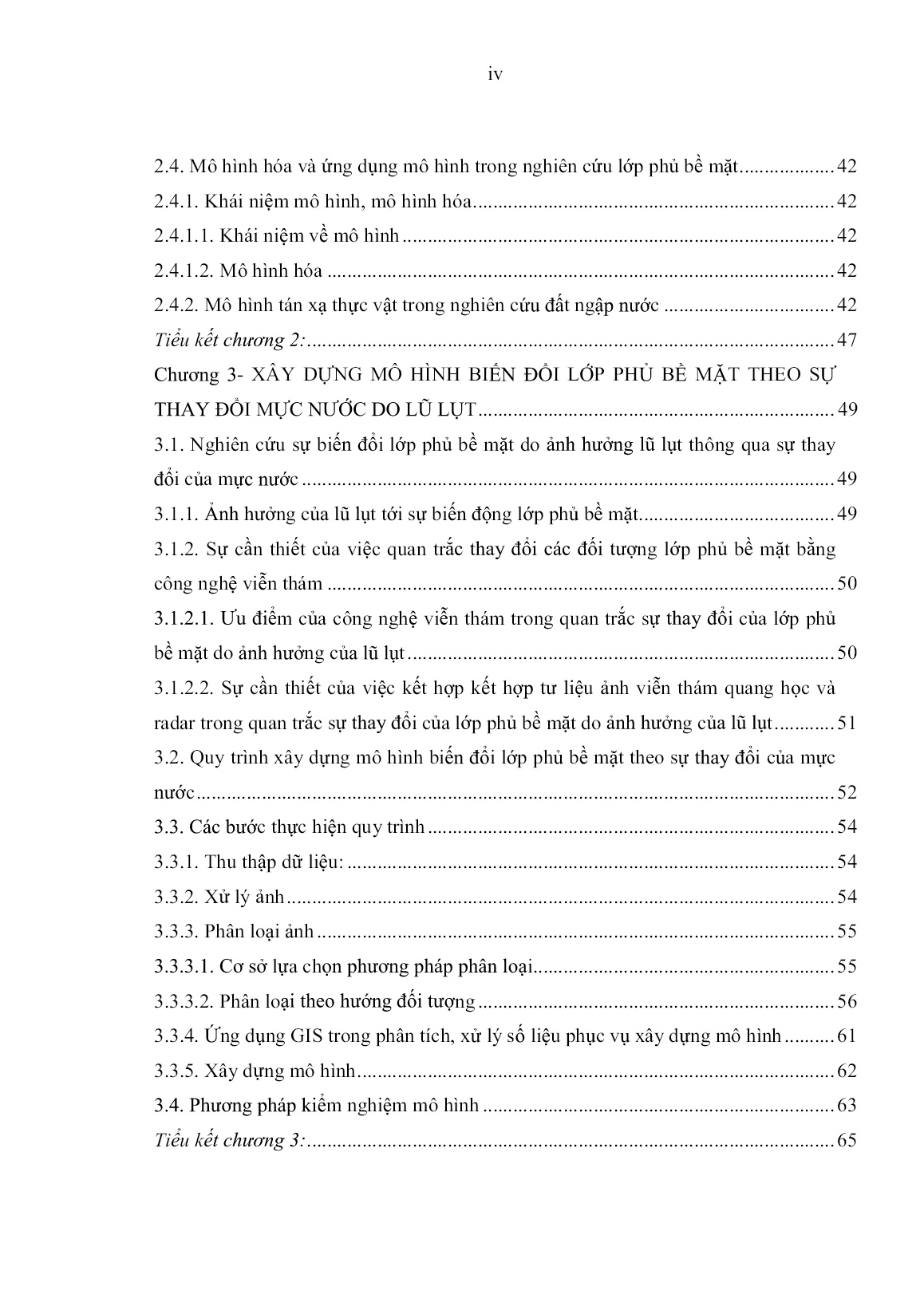 Luận án Mô hình hóa sự biến đổi các lớp phủ bề mặt do lũ lụt ở Đồng bằng sông Cửu Long bằng tư liệu viễn thám và GIS trang 6