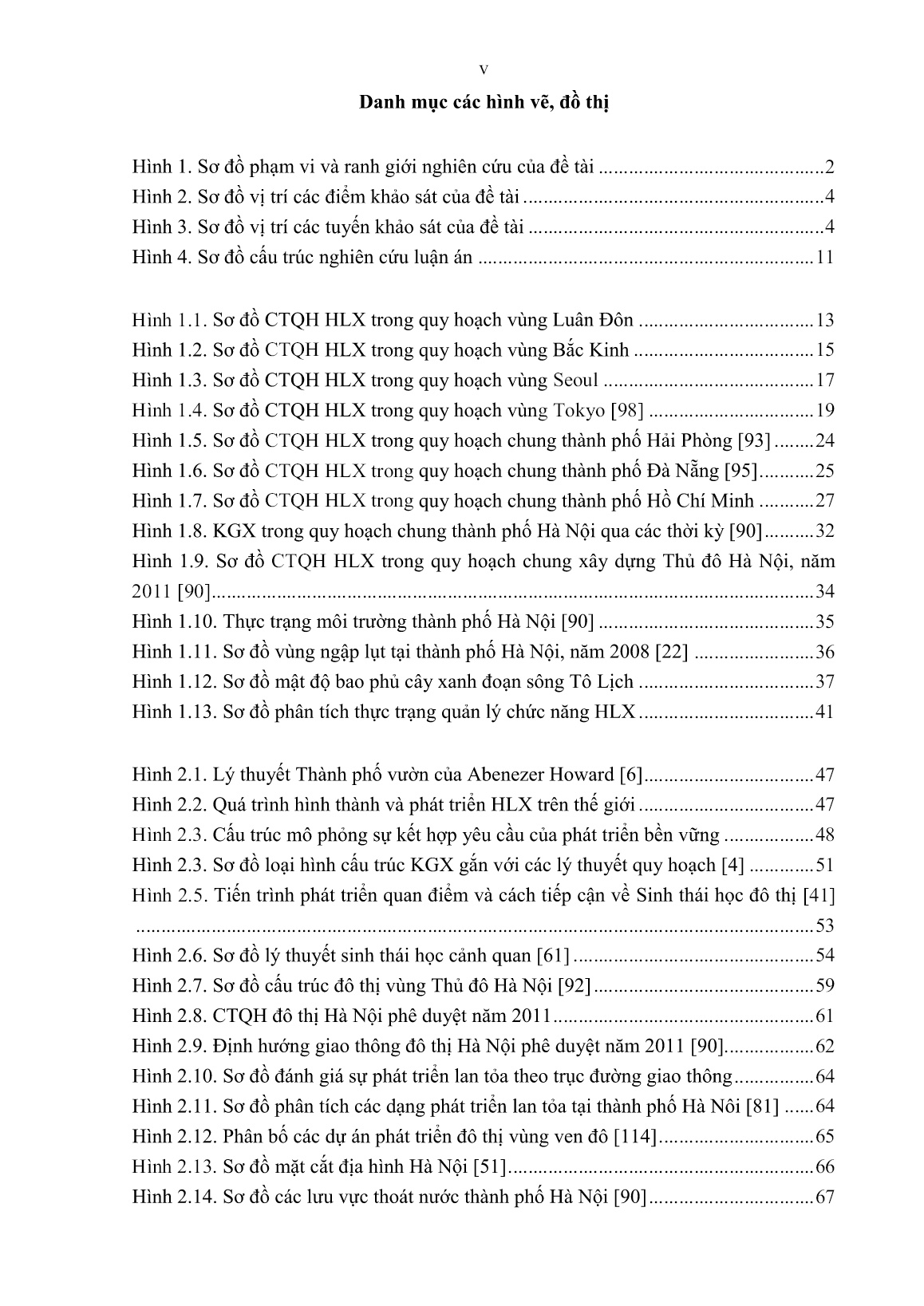 Luận án Thiết lập cấu trúc quy hoạch hành lang xanh Thành phố Hà Nội trang 10