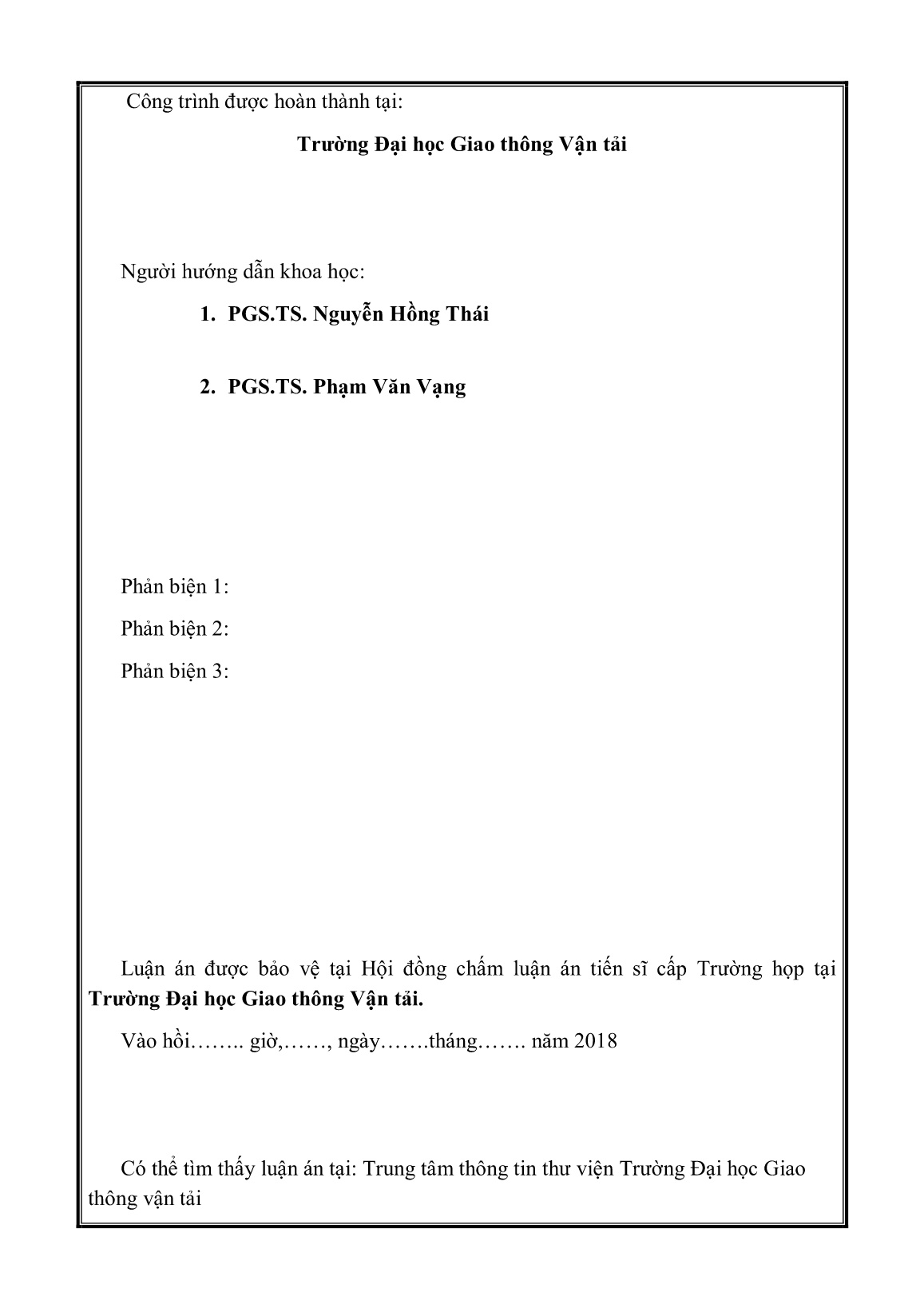 Tóm tắt Luận án Nghiên cứu thu hút khu vực tư nhân tham gia đầu tư phát triển kết cấu hạ tầng giao thông đường bộ theo hình thức đối tác công tư ở Việt Nam trang 2