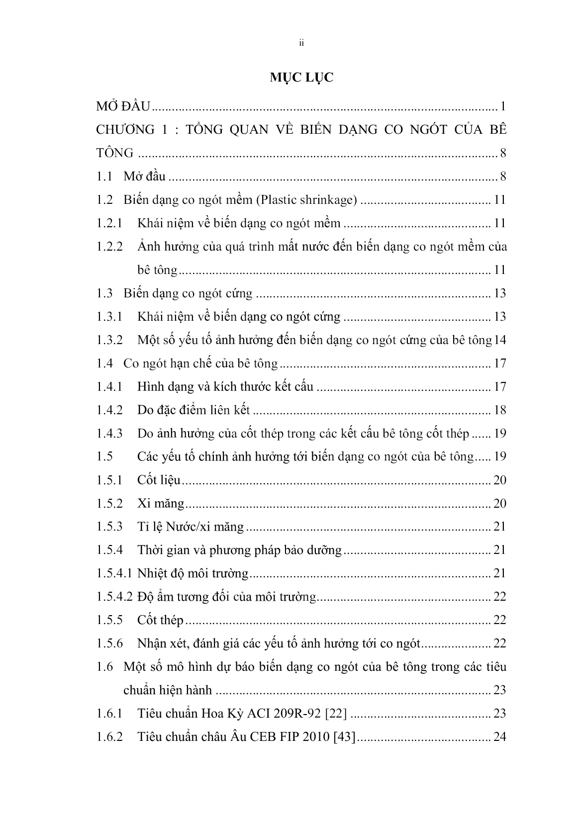 Luận án Dự báo biến dạng co ngót của bê tông trong điều kiện khí hậu Thủ đô Viêng Chăn, nước CHDCND Lào trang 5