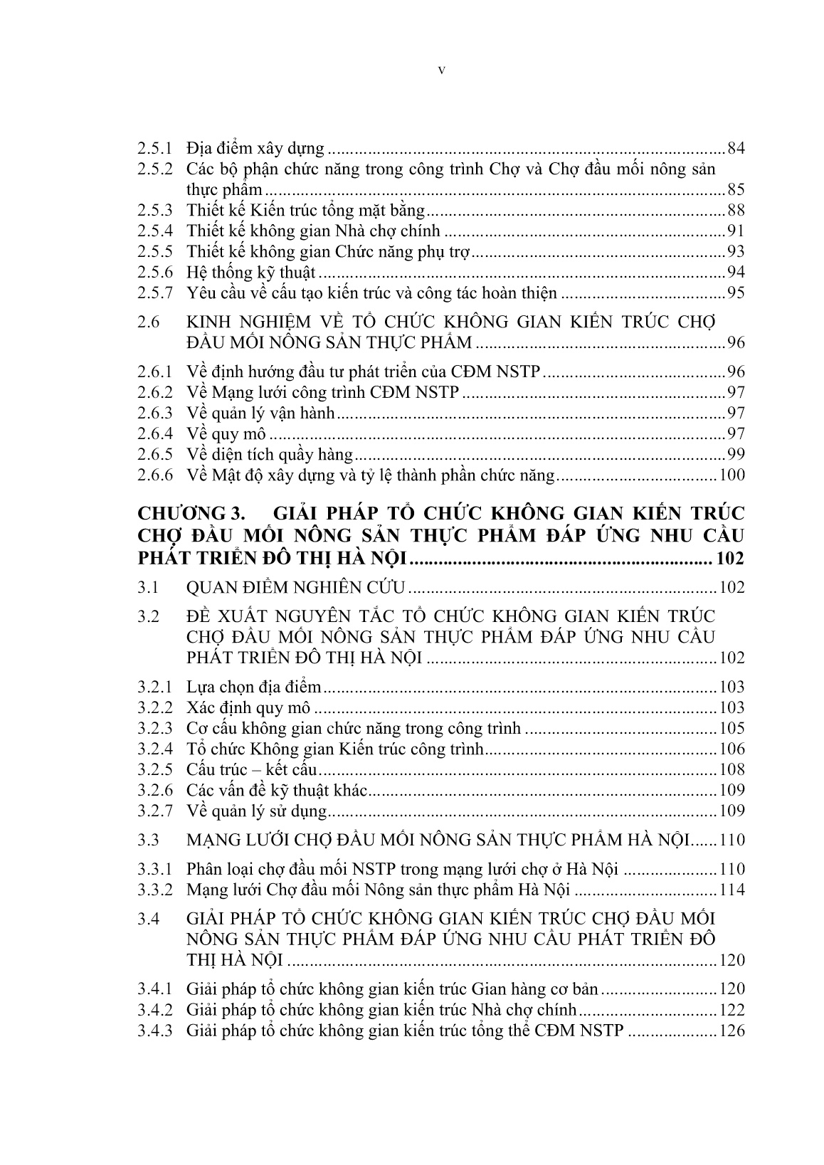 Luận án Tổ chức không gian kiến trúc chợ đầu mối nông sản thực phẩm phù hợp với đô thị Hà Nội trang 7