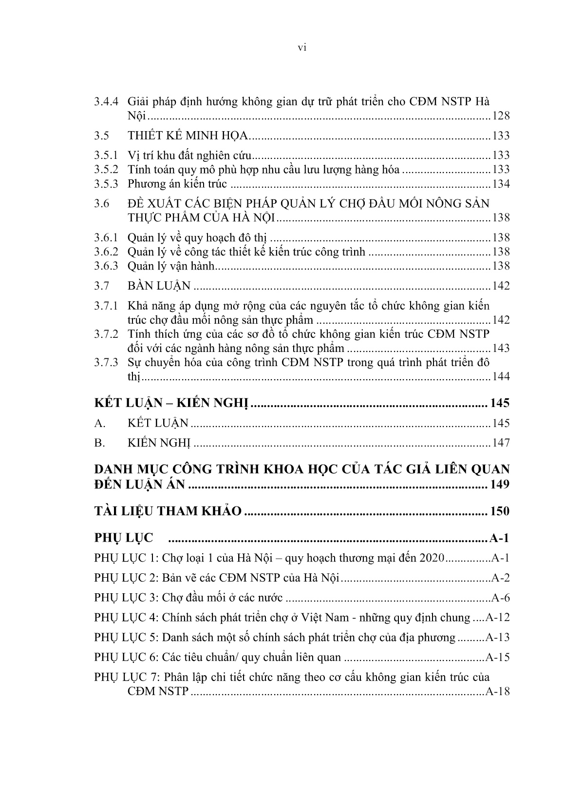 Luận án Tổ chức không gian kiến trúc chợ đầu mối nông sản thực phẩm phù hợp với đô thị Hà Nội trang 8