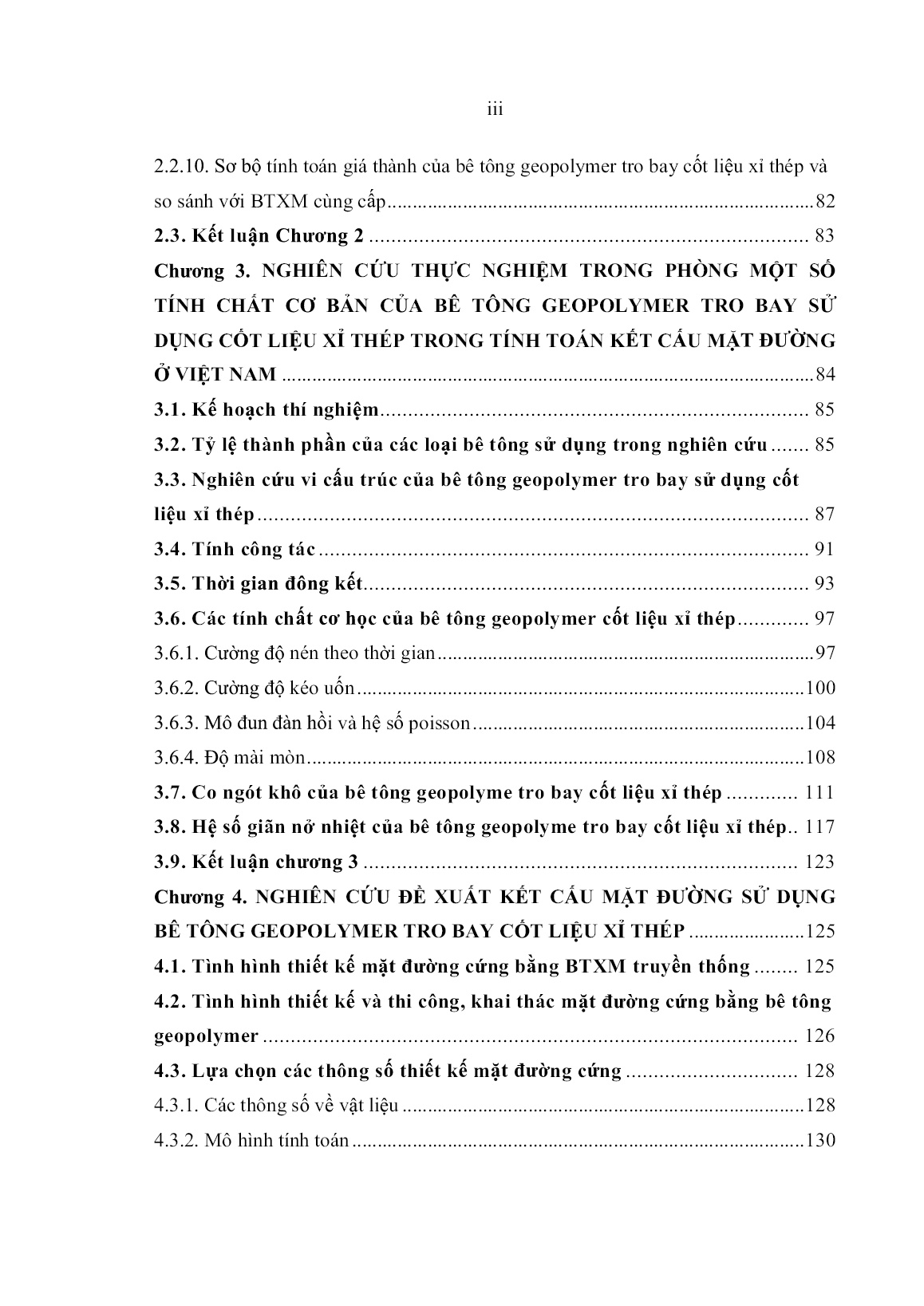 Luận án Nghiên cứu một số tính chất chủ yếu của bê tông geopolymer tro bay cốt liệu xỉ thép trong xây dựng mặt đường ô tô ở Việt Nam trang 7