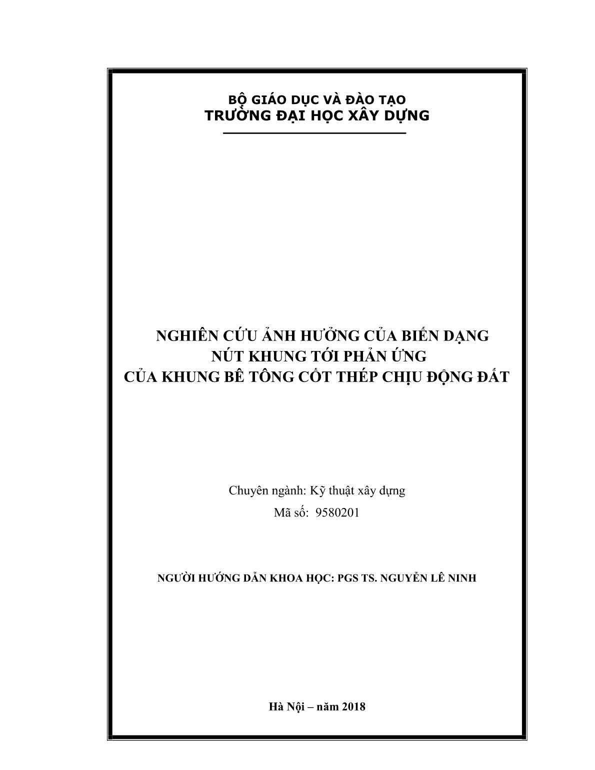 Luận án Nghiên cứu ảnh hưởng của biến dạng nút khung tới phản ứng của khung bê tông cốt thép chịu động đất trang 2