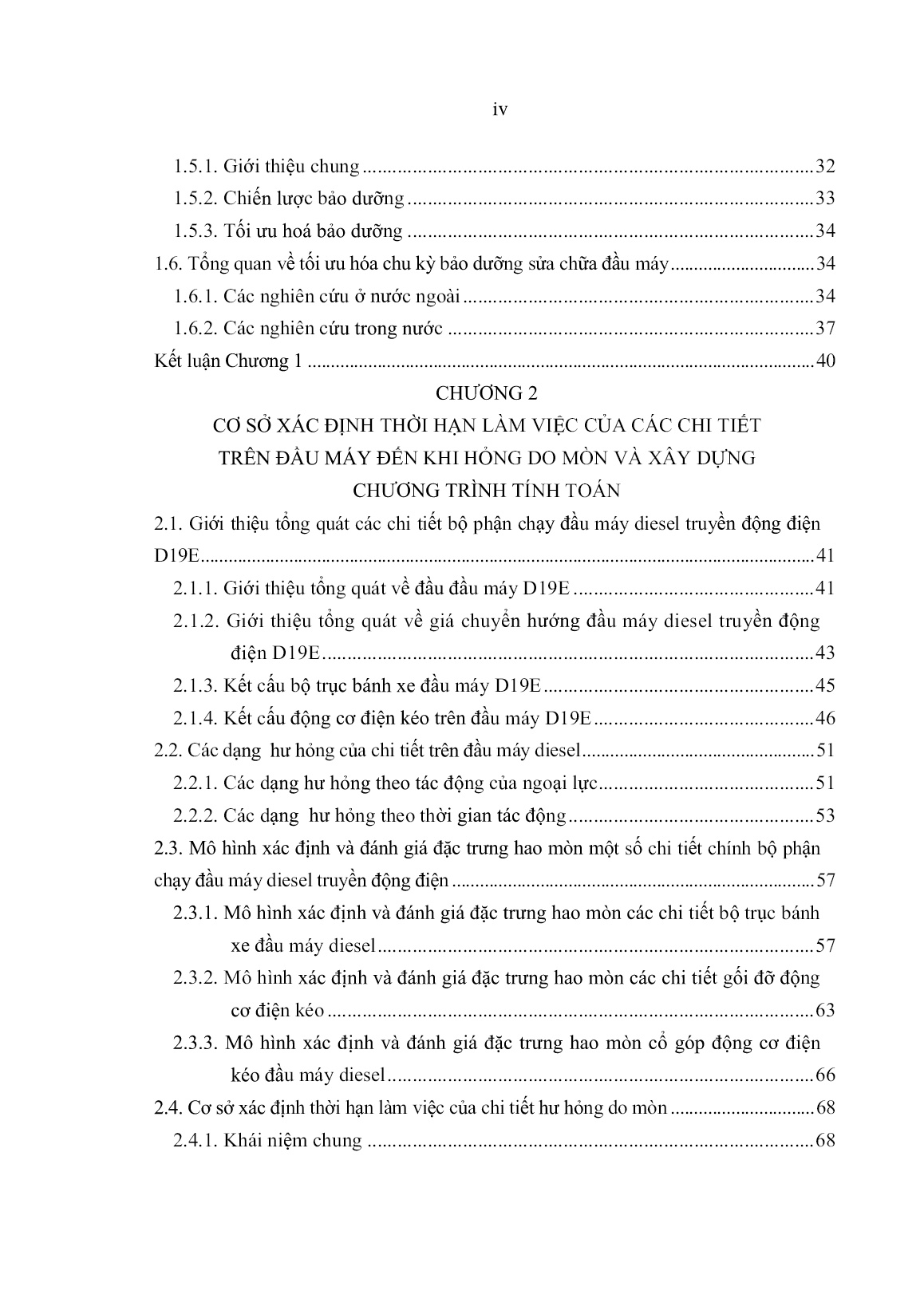 Luận án Tối ưu hóa thời hạn bảo dưỡng, sửa chữa bộ phận chạy đầu máy Diesel khai thác trong điều kiện Việt Nam trang 6
