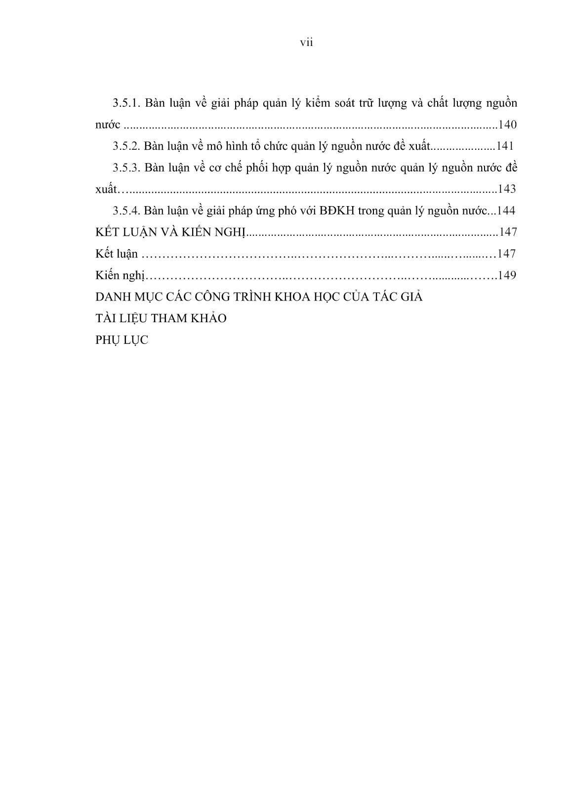 Luận án Quản lý nguồn cung cấp nước cho các đô thị và khu công nghiệp tỉnh Phú Yên ứng phó với biến đổi khí hậu trang 9