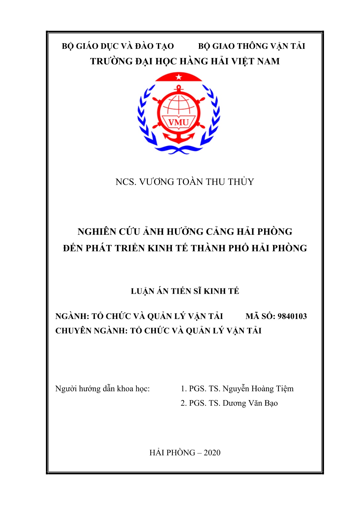 Luận án Nghiên cứu ảnh hưởng cảng Hải Phòng đến phát triển kinh tế Thành phố Hải Phòng trang 2