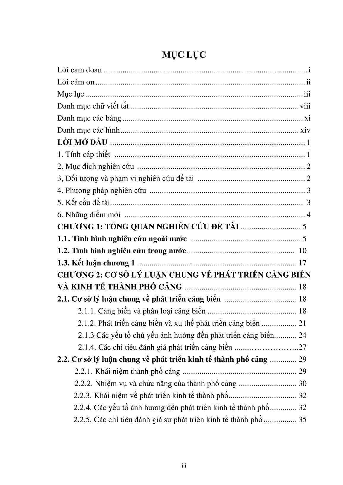 Luận án Nghiên cứu ảnh hưởng cảng Hải Phòng đến phát triển kinh tế Thành phố Hải Phòng trang 5