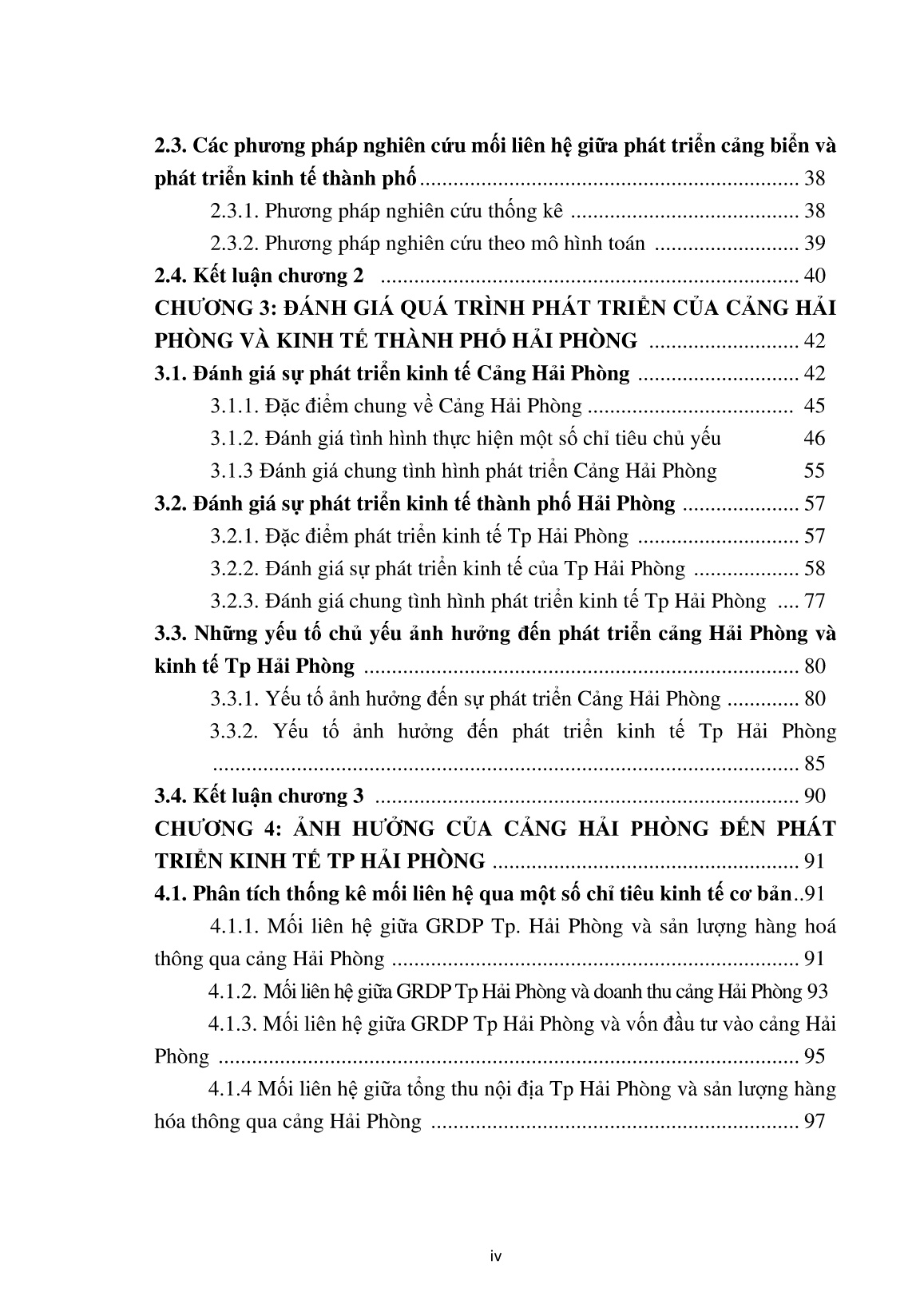 Luận án Nghiên cứu ảnh hưởng cảng Hải Phòng đến phát triển kinh tế Thành phố Hải Phòng trang 6