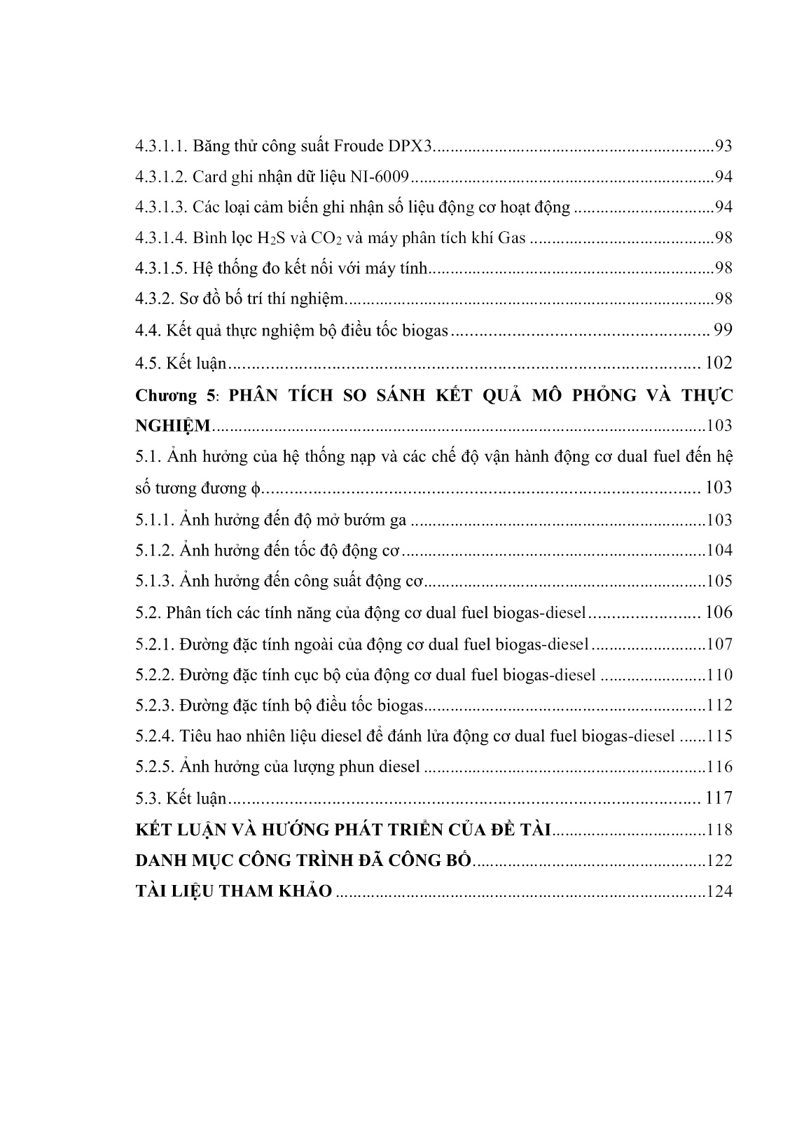Luận án Nghiên cứu ứng dụng biogas-diesel cho động cơ lắp trên phương tiện cơ giới đường bộ phục vụ giao thông nông thôn Việt Nam trang 7