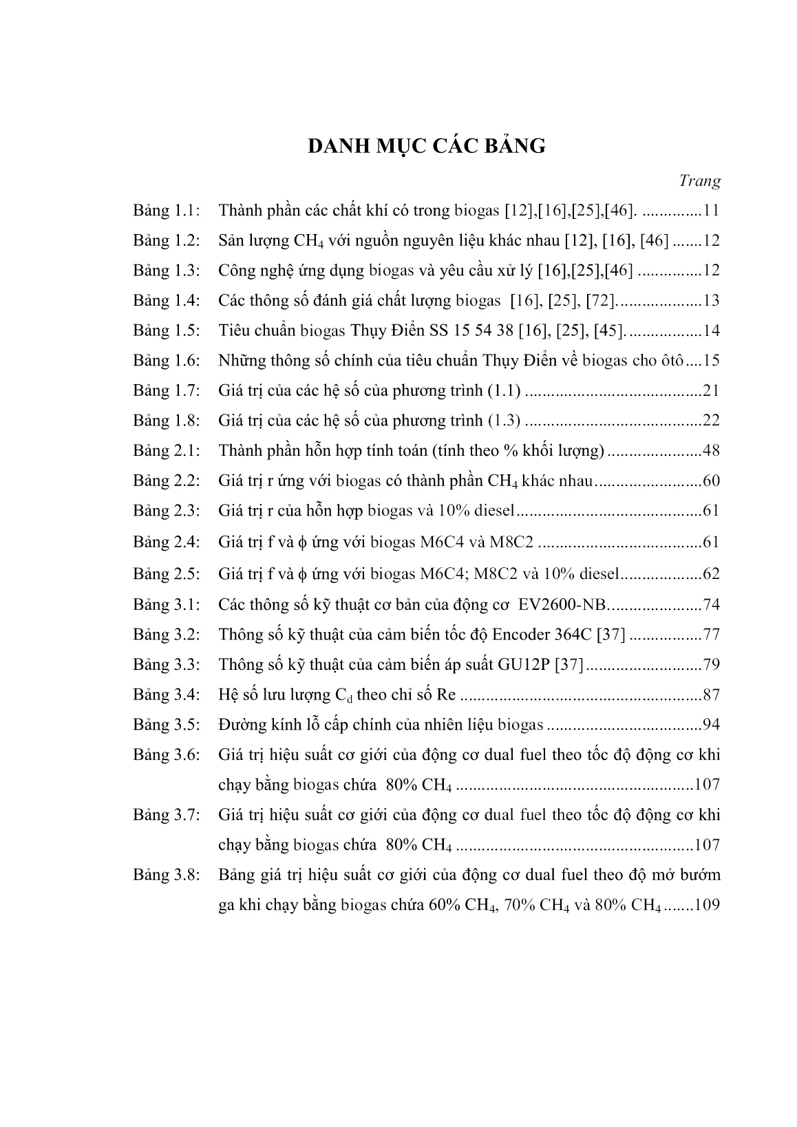 Luận án Nghiên cứu quá trình hình thành hỗn hợp và cháy của động cơ dual fuel (biogas-diesel) trang 10