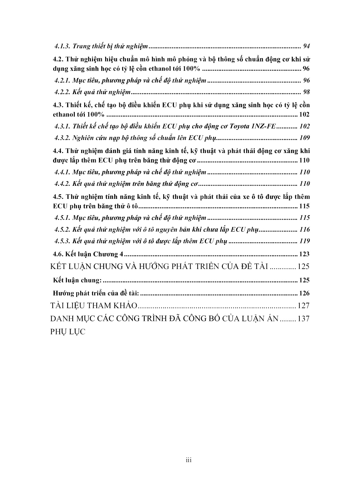 Luận án Nghiên cứu sử dụng nhiên liệu sinh học có tỷ lệ cồn ethanol tới 100% cho động cơ xăng trang 3