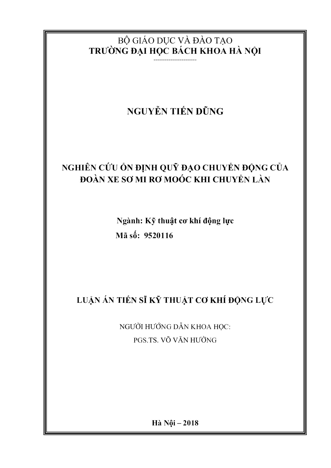 Luận án Nghiên cứu ổn định quỹ đạo chuyển động của đoàn xe sơ mi rơ moóc khi chuyển làn trang 2