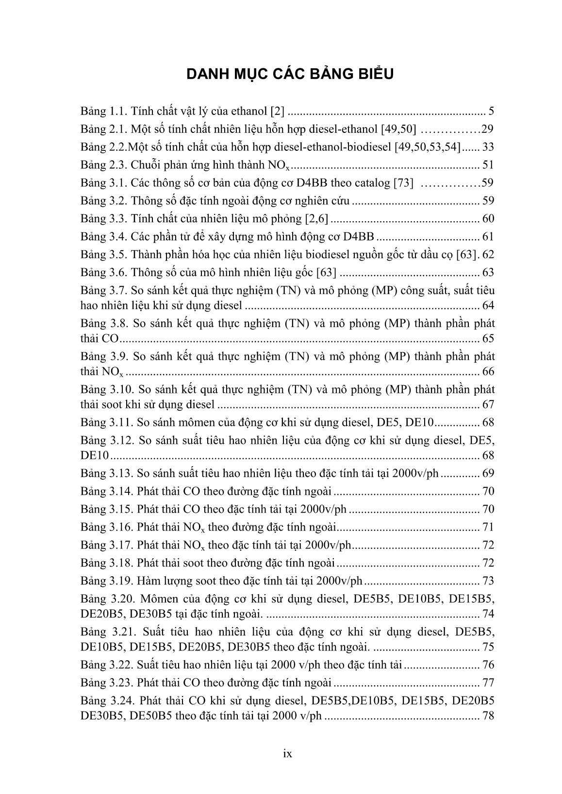 Luận án Nghiên cứu ảnh hưởng của nhiên liệu sinh học trong hỗn hợp diesel- Ethanol-biodiesel tới tính năng kỹ thuật và phát thải động cơ diesel trang 9