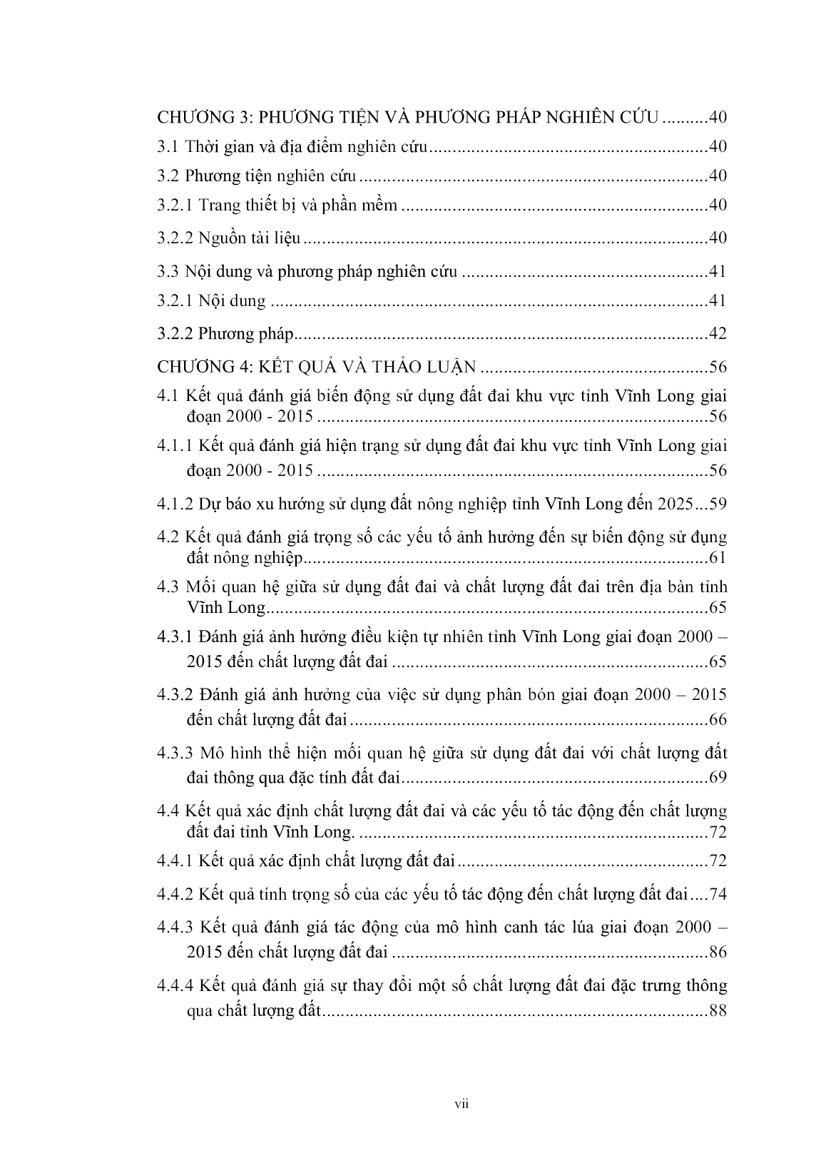 Luận án Đánh giá các yếu tố tác động đến sự thay đổi chất lượng đất đai trường hợp nghiên cứu ở tỉnh Vĩnh Long trang 9