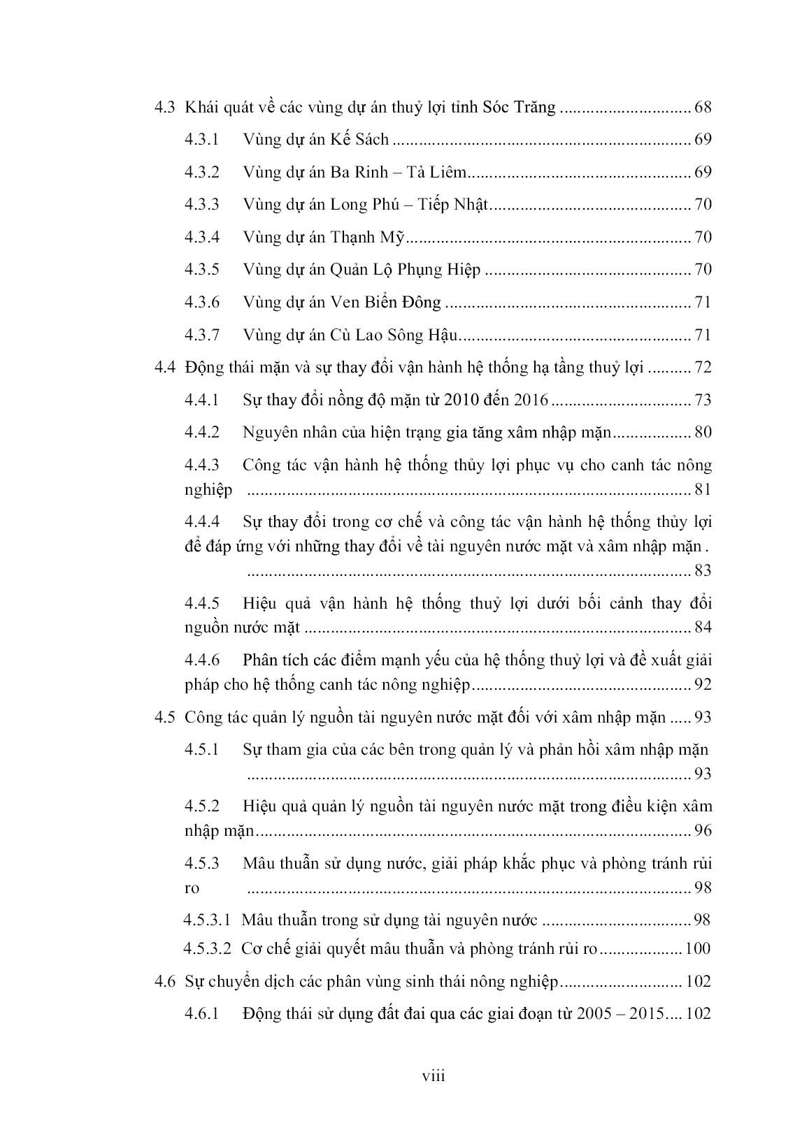 Luận án Phân vùng sinh thái nông nghiệp dựa trên động thái tài nguyên nước ở vùng ven biển đồng bằng sông Cửu Long trang 10