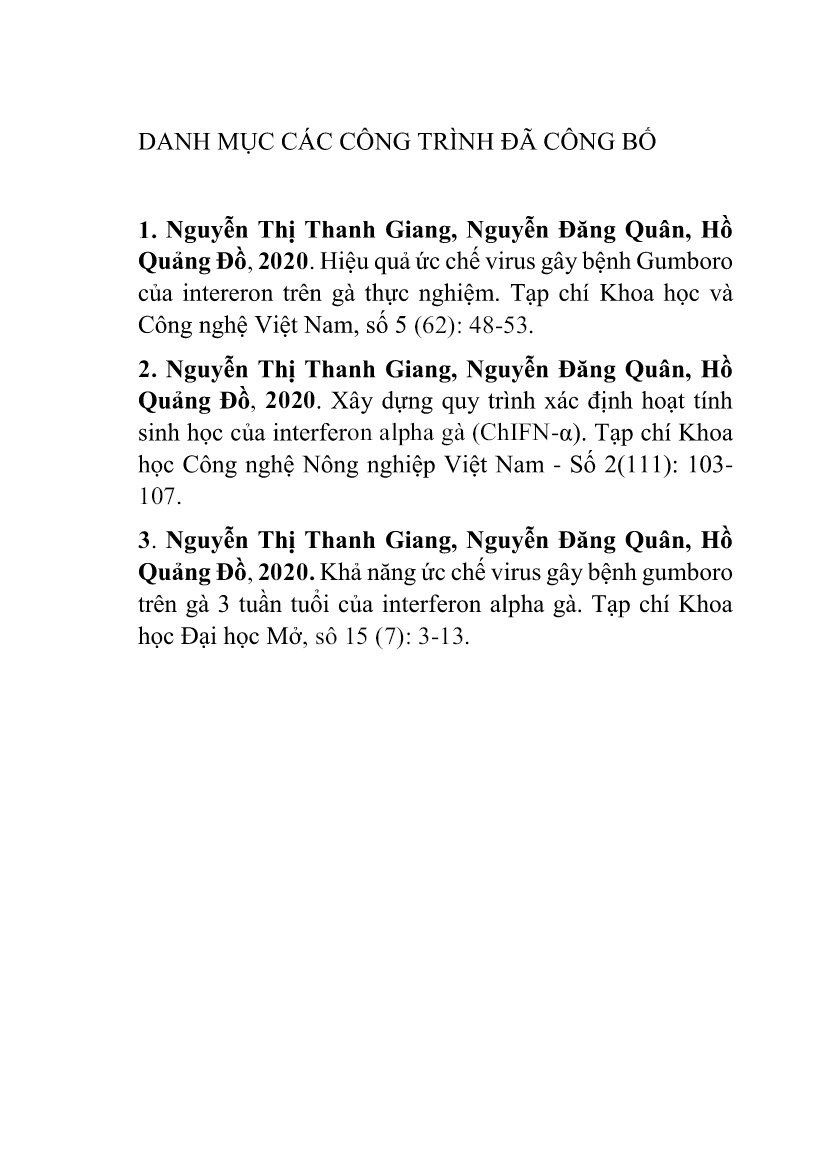 Tóm tắt Luận án Nghiên cứu tạo interferon ChIFN-α biểu hiện trên hệ thống tế bào nấm men Pichia pastoris và thử nghiệm trên các virus gây bệnh ở gà trang 3