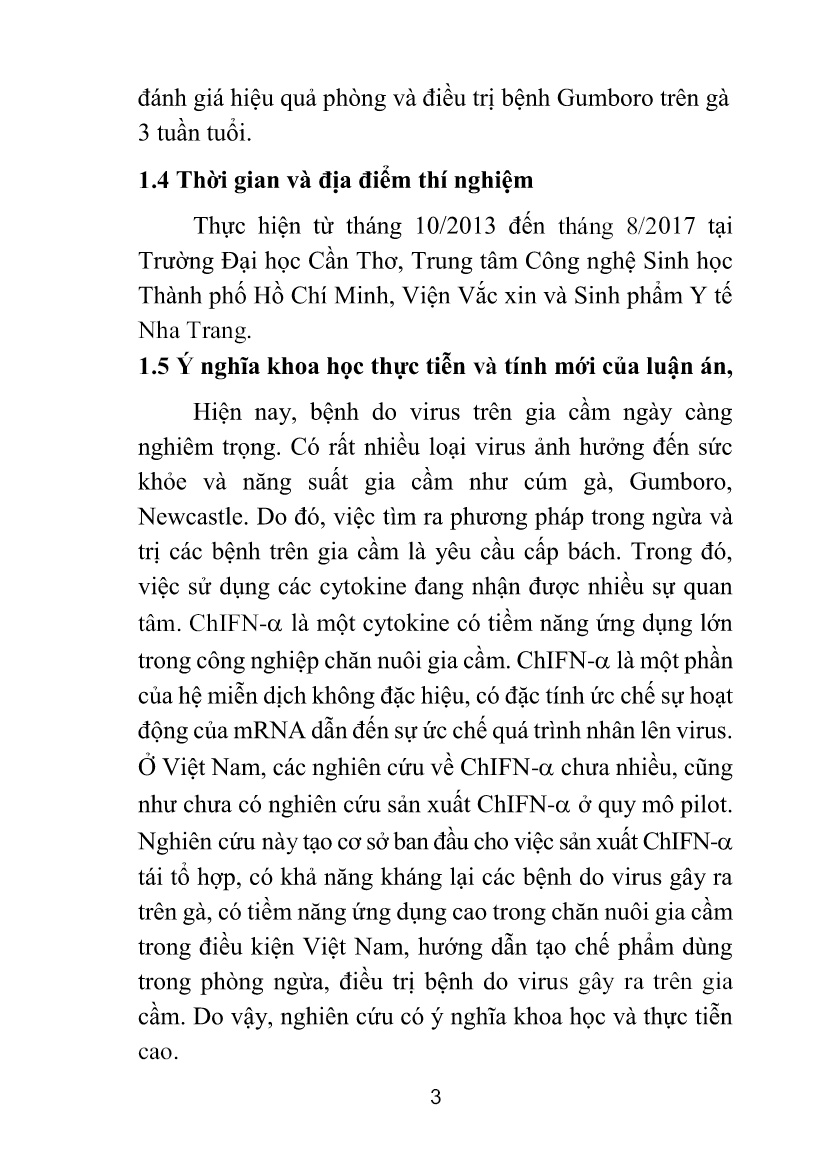 Tóm tắt Luận án Nghiên cứu tạo interferon ChIFN-α biểu hiện trên hệ thống tế bào nấm men Pichia pastoris và thử nghiệm trên các virus gây bệnh ở gà trang 6