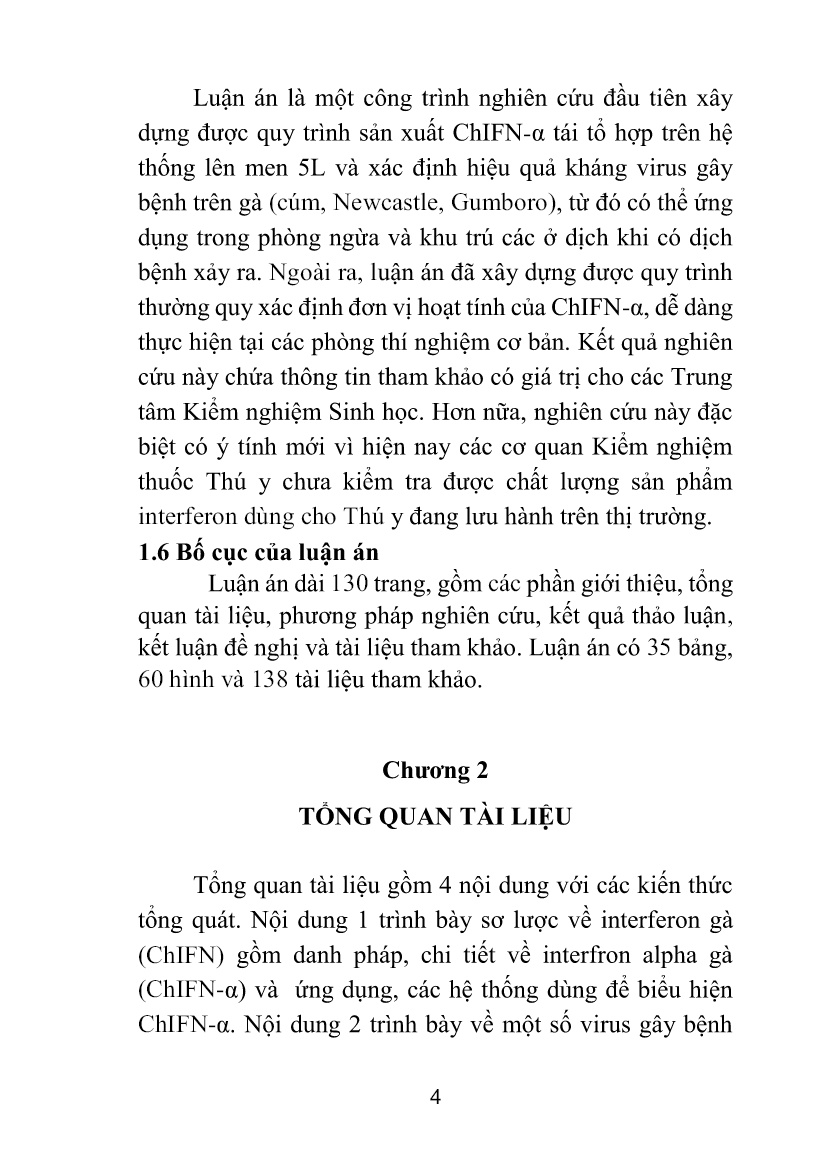 Tóm tắt Luận án Nghiên cứu tạo interferon ChIFN-α biểu hiện trên hệ thống tế bào nấm men Pichia pastoris và thử nghiệm trên các virus gây bệnh ở gà trang 7