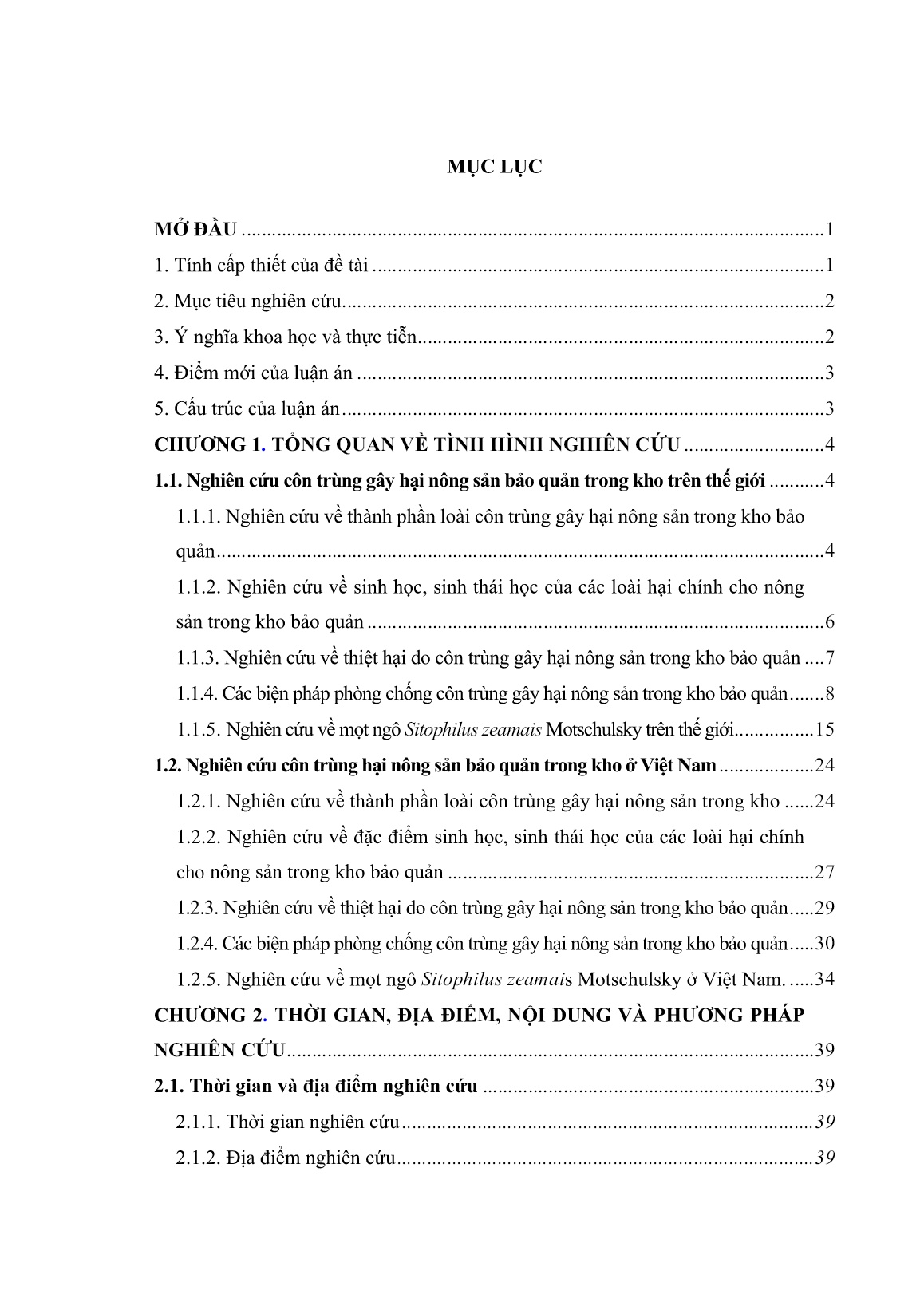 Luận án Nghiên cứu thành phần mọt hại ngô sau thu hoạch và ảnh hưởng của một số yếu tố sinh thái đến sự phát triển của loài mọt sitophilus zeamais motschulsky trong kho bảo quản ở Sơn La trang 5 Luận án Nghiên cứu thành phần mọt hại ngô sau thu hoạch và ảnh hưởng của một số yếu tố sinh thái đến sự phát triển của loài mọt sitophilus zeamais motschulsky trong kho bảo quản ở Sơn La trang 5