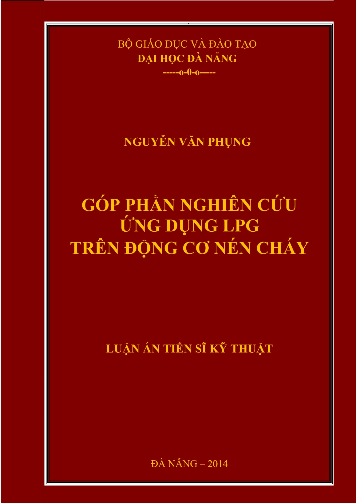 Luận án Góp phần nghiên cứu ứng dụng LPG trên động cơ nén cháy trang 1 Luận án Góp phần nghiên cứu ứng dụng LPG trên động cơ nén cháy trang 1