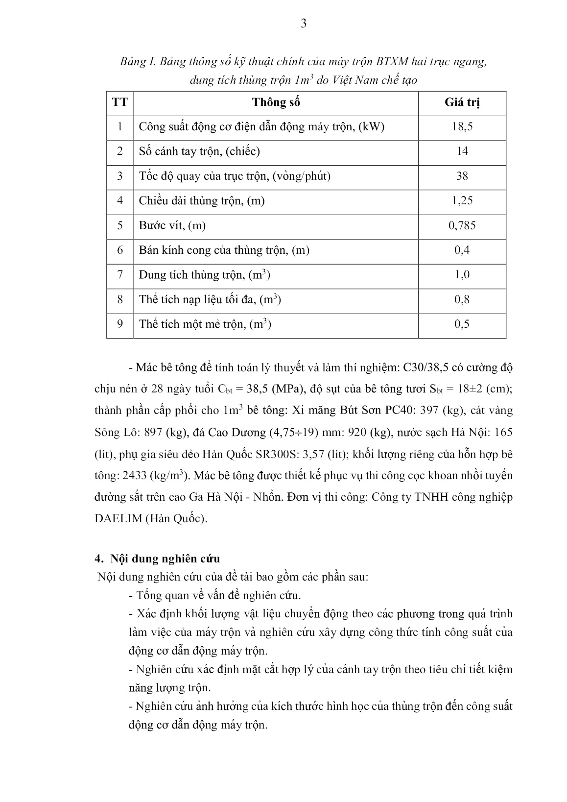 Luận án Nghiên cứu cơ sở khoa học xác định các thông số kỹ 2 thuật hợp lý cho máy trộn BTXM kiểu cưỡng bức, chu kỳ, hai trục ngang do Việt Nam chế tạo trang 3 Luận án Nghiên cứu cơ sở khoa học xác định các thông số kỹ 2 thuật hợp lý cho máy trộn BTXM kiểu cưỡng bức, chu kỳ, hai trục ngang do Việt Nam chế tạo trang 3