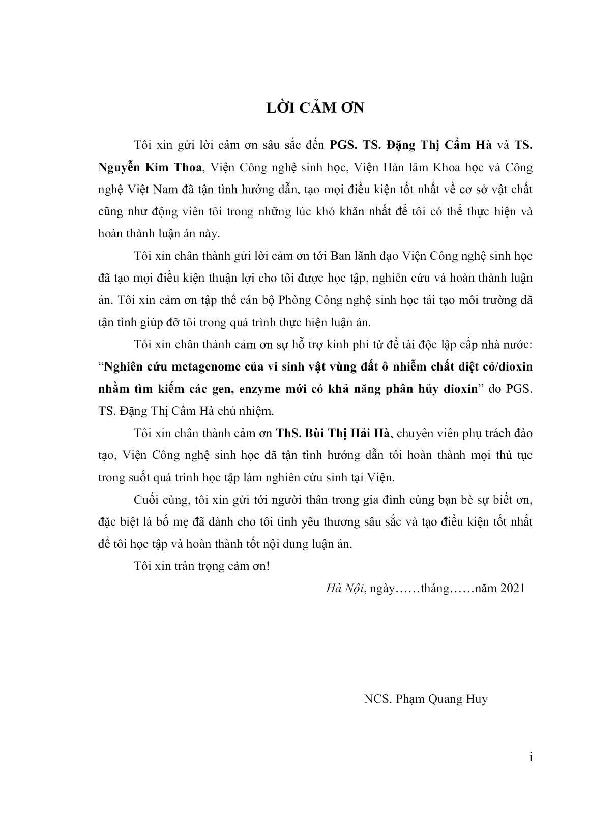 Luận án Nghiên cứu đa dạng vi sinh vật trong mẫu đất nhiễm chất diệt cỏ/dioxin ở Biên Hòa, Đồng Nai và đánh giá khả năng phân hủy của một số chủng phân lập trang 3 Luận án Nghiên cứu đa dạng vi sinh vật trong mẫu đất nhiễm chất diệt cỏ/dioxin ở Biên Hòa, Đồng Nai và đánh giá khả năng phân hủy của một số chủng phân lập trang 3