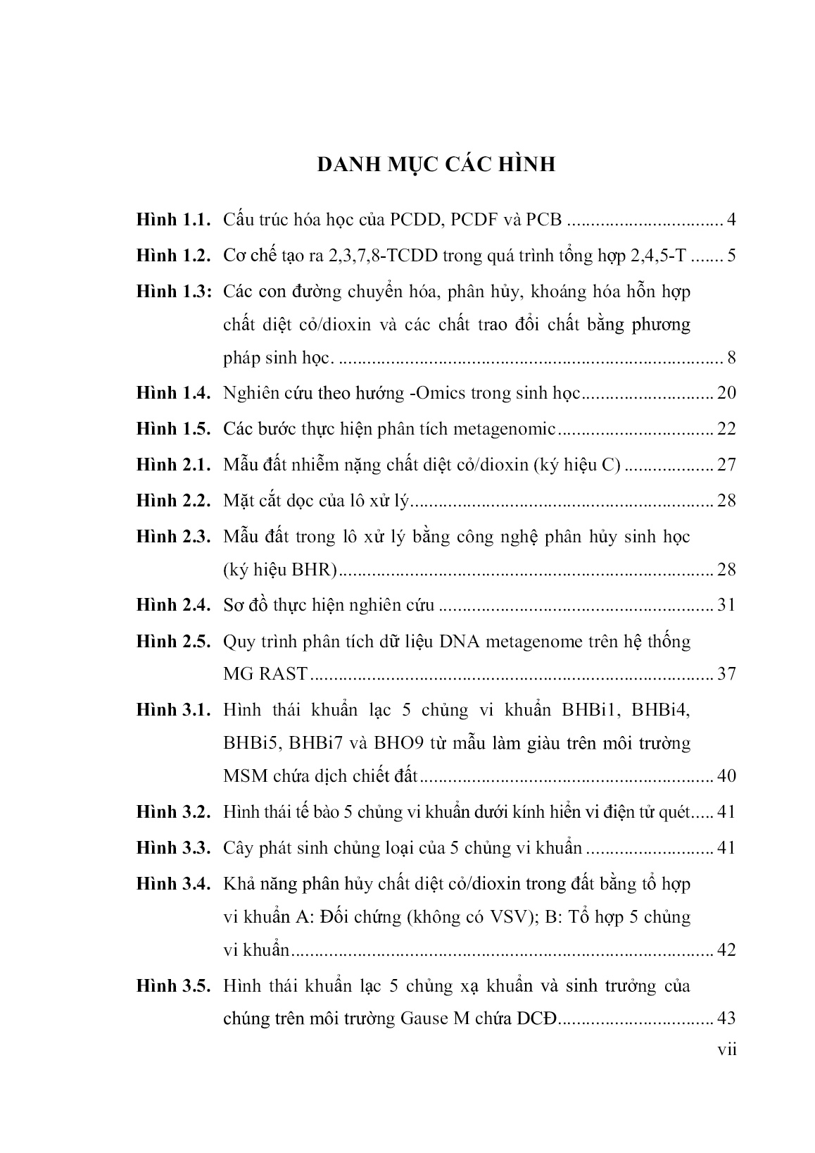 Luận án Nghiên cứu đa dạng vi sinh vật trong mẫu đất nhiễm chất diệt cỏ/dioxin ở Biên Hòa, Đồng Nai và đánh giá khả năng phân hủy của một số chủng phân lập trang 9 Luận án Nghiên cứu đa dạng vi sinh vật trong mẫu đất nhiễm chất diệt cỏ/dioxin ở Biên Hòa, Đồng Nai và đánh giá khả năng phân hủy của một số chủng phân lập trang 9