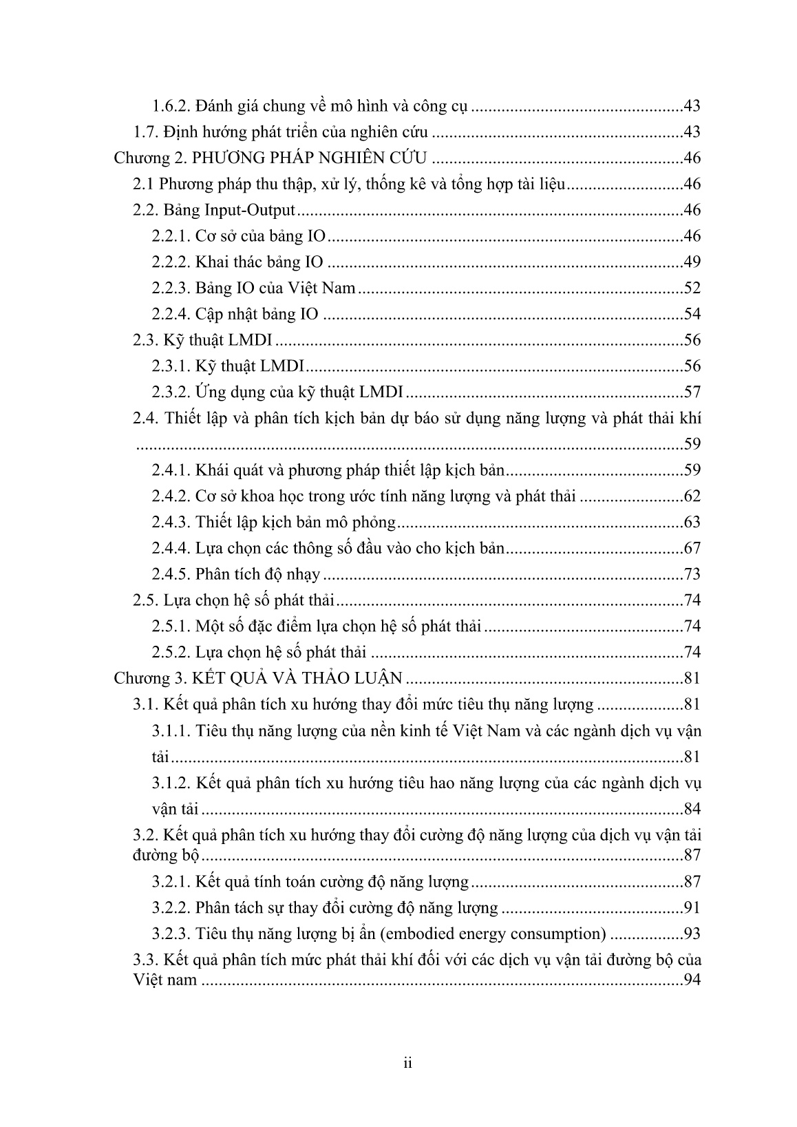 Luận án Đánh giá mức tiêu thụ năng lượng và phát thải từ hoạt động dịch vụ vận tải đường bộ của Việt Nam trang 6 Luận án Đánh giá mức tiêu thụ năng lượng và phát thải từ hoạt động dịch vụ vận tải đường bộ của Việt Nam trang 6