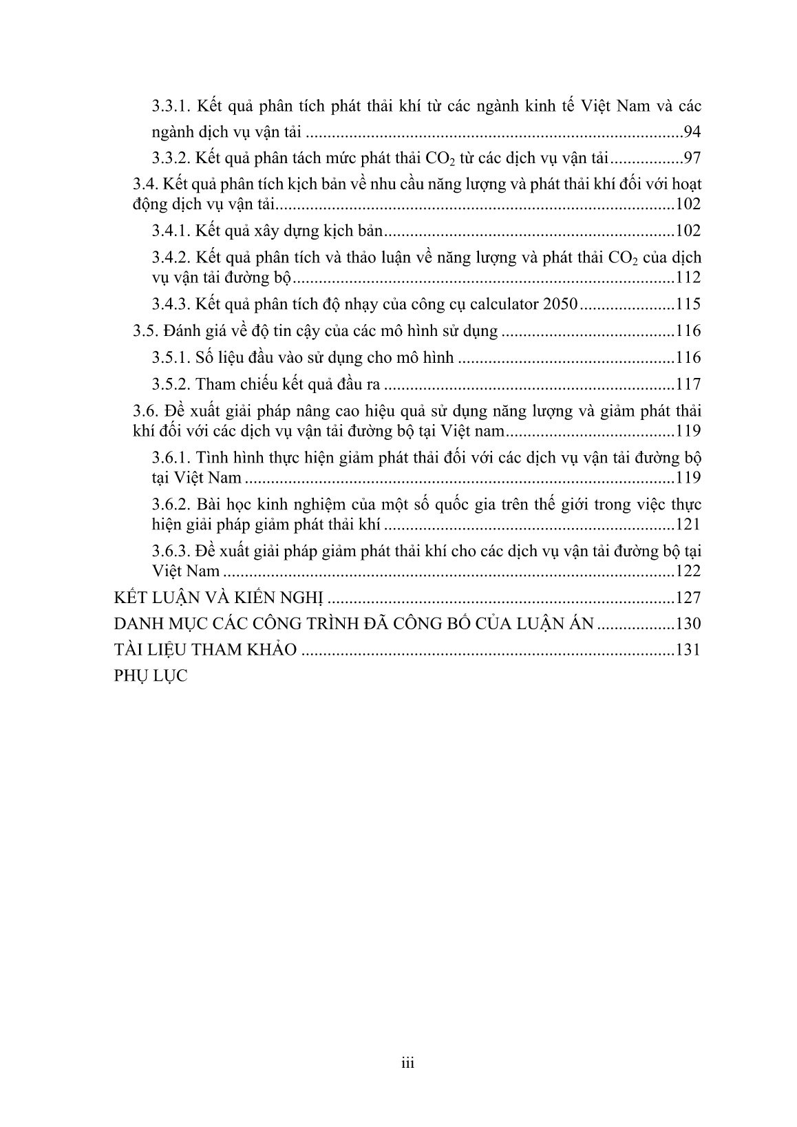 Luận án Đánh giá mức tiêu thụ năng lượng và phát thải từ hoạt động dịch vụ vận tải đường bộ của Việt Nam trang 7 Luận án Đánh giá mức tiêu thụ năng lượng và phát thải từ hoạt động dịch vụ vận tải đường bộ của Việt Nam trang 7