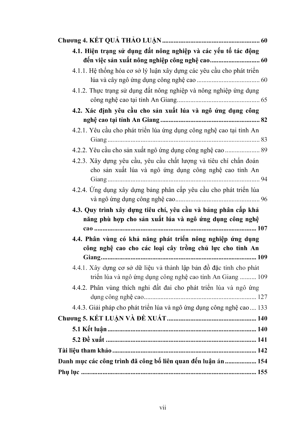 Luận án Nghiên cứu tiêu chí phân vùng thích nghi đất đai ứng dụng công nghệ cao cho sản xuất lúa và rau màu (Nghiên cứu cụ thể trong điều kiện tỉnh An Giang) trang 9 Luận án Nghiên cứu tiêu chí phân vùng thích nghi đất đai ứng dụng công nghệ cao cho sản xuất lúa và rau màu (Nghiên cứu cụ thể trong điều kiện tỉnh An Giang) trang 9