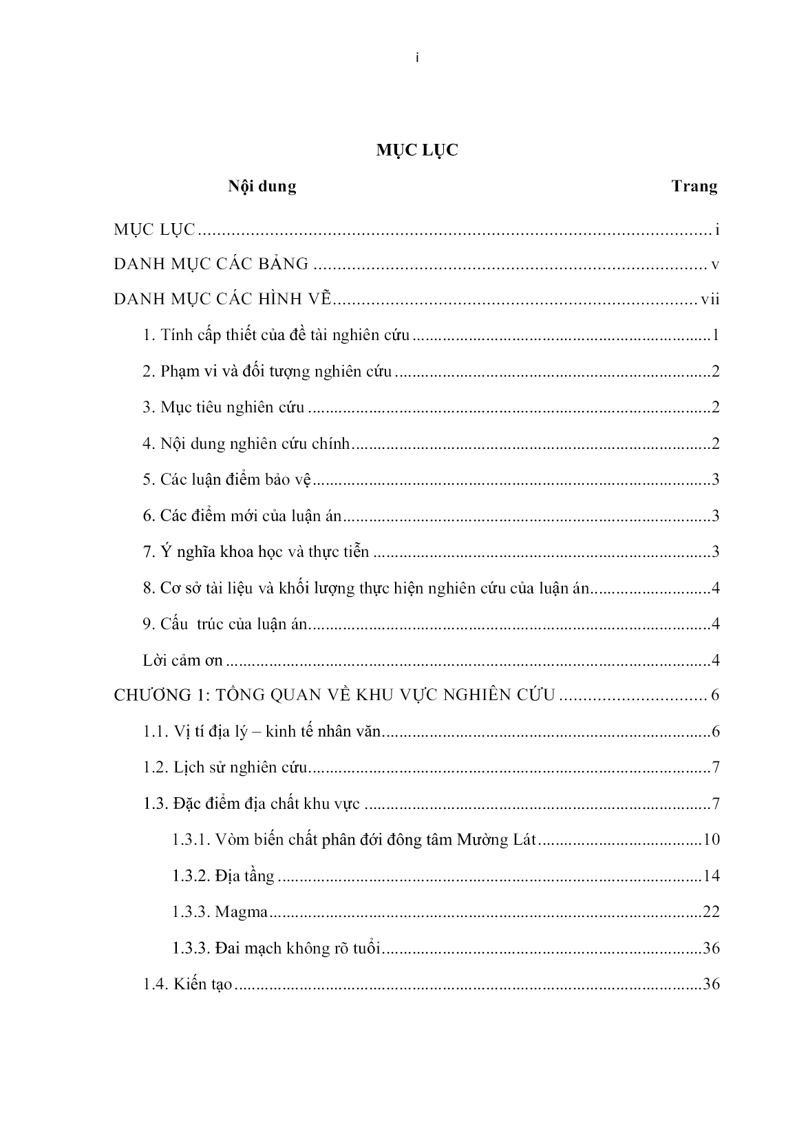 Luận án Thạch luận các thành tạo Granitoid phức hệ Mường Lát thuộc đới Tây Bắc bộ và khoáng hóa liên quan trang 3 Luận án Thạch luận các thành tạo Granitoid phức hệ Mường Lát thuộc đới Tây Bắc bộ và khoáng hóa liên quan trang 3