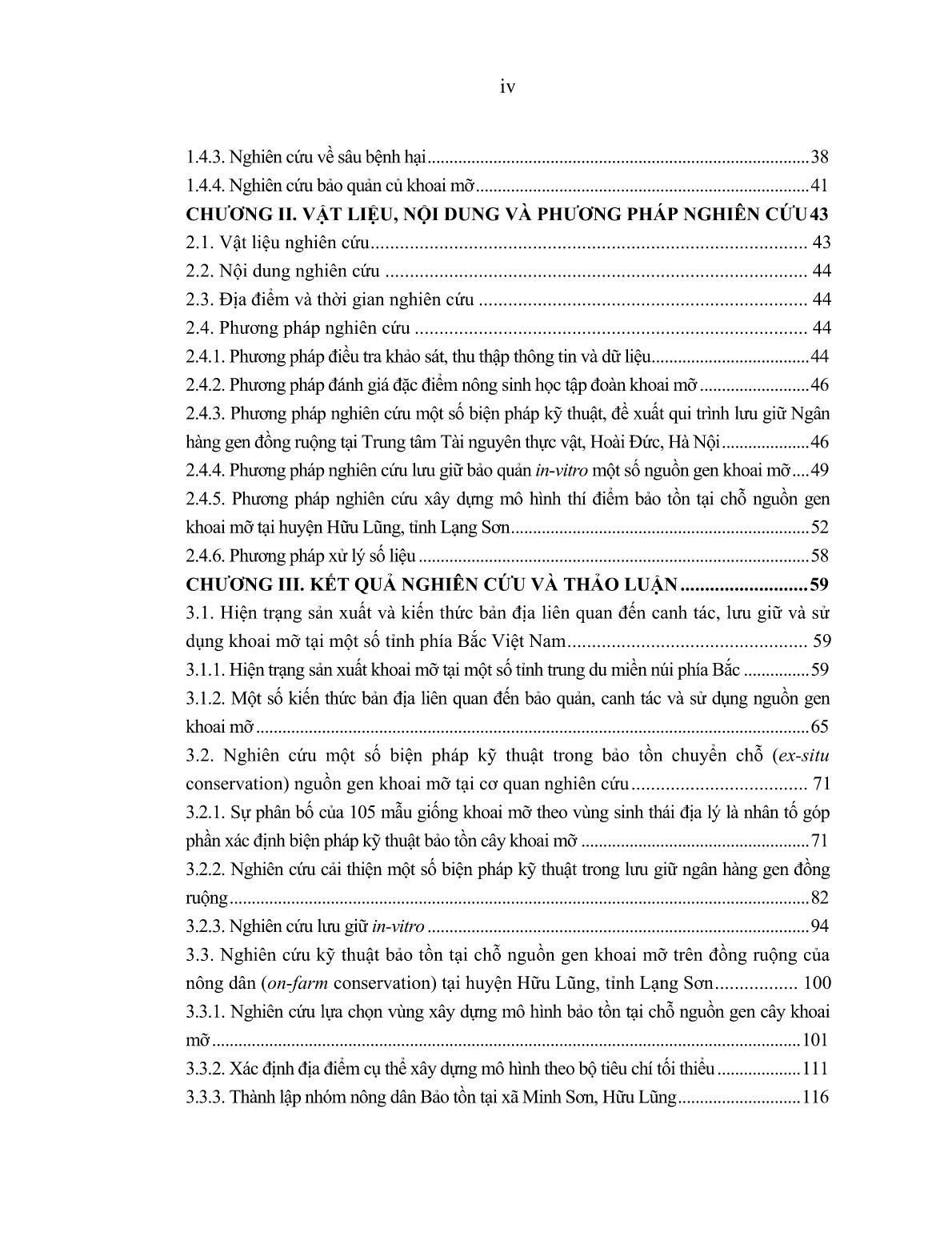 Luận án Nghiên cứu xác định một số biện pháp kỹ thuật bảo tồn nguồn gen khoai mỡ (Dioscorea alata L.)) ở miền Bắc Việt Nam trang 6 Luận án Nghiên cứu xác định một số biện pháp kỹ thuật bảo tồn nguồn gen khoai mỡ (Dioscorea alata L.)) ở miền Bắc Việt Nam trang 6