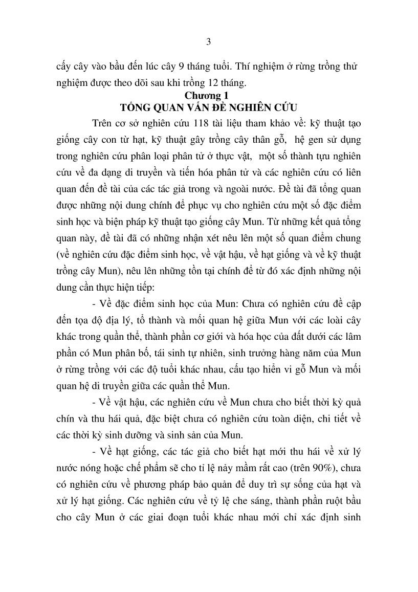 Tóm tắt Luận án Nghiên cứu một số đặc điểm sinh học và biện pháp kĩ thuật tạo giống cây mun (Diospyros mun A. Chev. ex Lecomte) ở miền Bắc Việt Nam trang 6