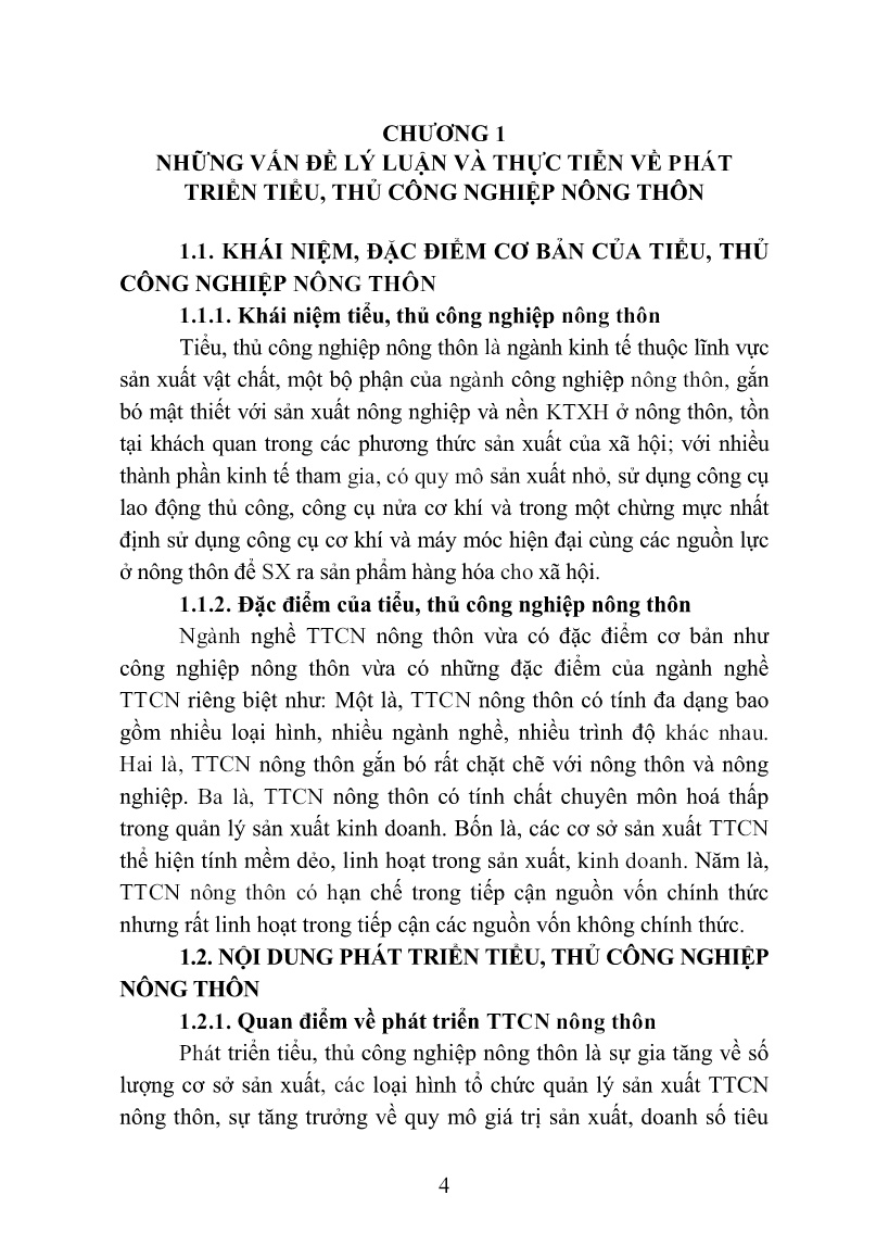 Tóm tắt Luận án Phát triển tiểu, thủ công nghiệp ở nông thôn tỉnh Thừa Thiên Huế trang 6 Tóm tắt Luận án Phát triển tiểu, thủ công nghiệp ở nông thôn tỉnh Thừa Thiên Huế trang 6