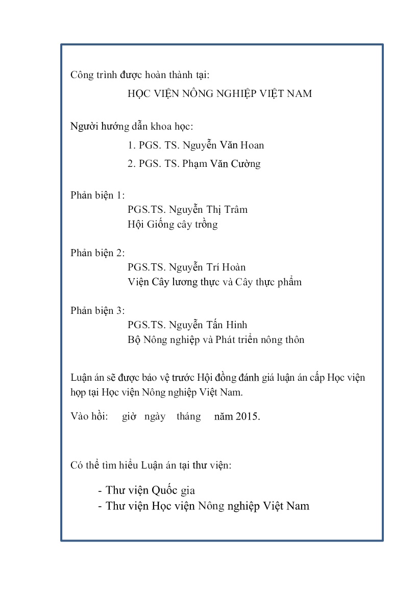 Tóm tắt Luận án Phát triển vật liệu lúa cẩm theo hướng tăng khả năng quang hợp và kháng bệnh bạc lá trang 2 Tóm tắt Luận án Phát triển vật liệu lúa cẩm theo hướng tăng khả năng quang hợp và kháng bệnh bạc lá trang 2