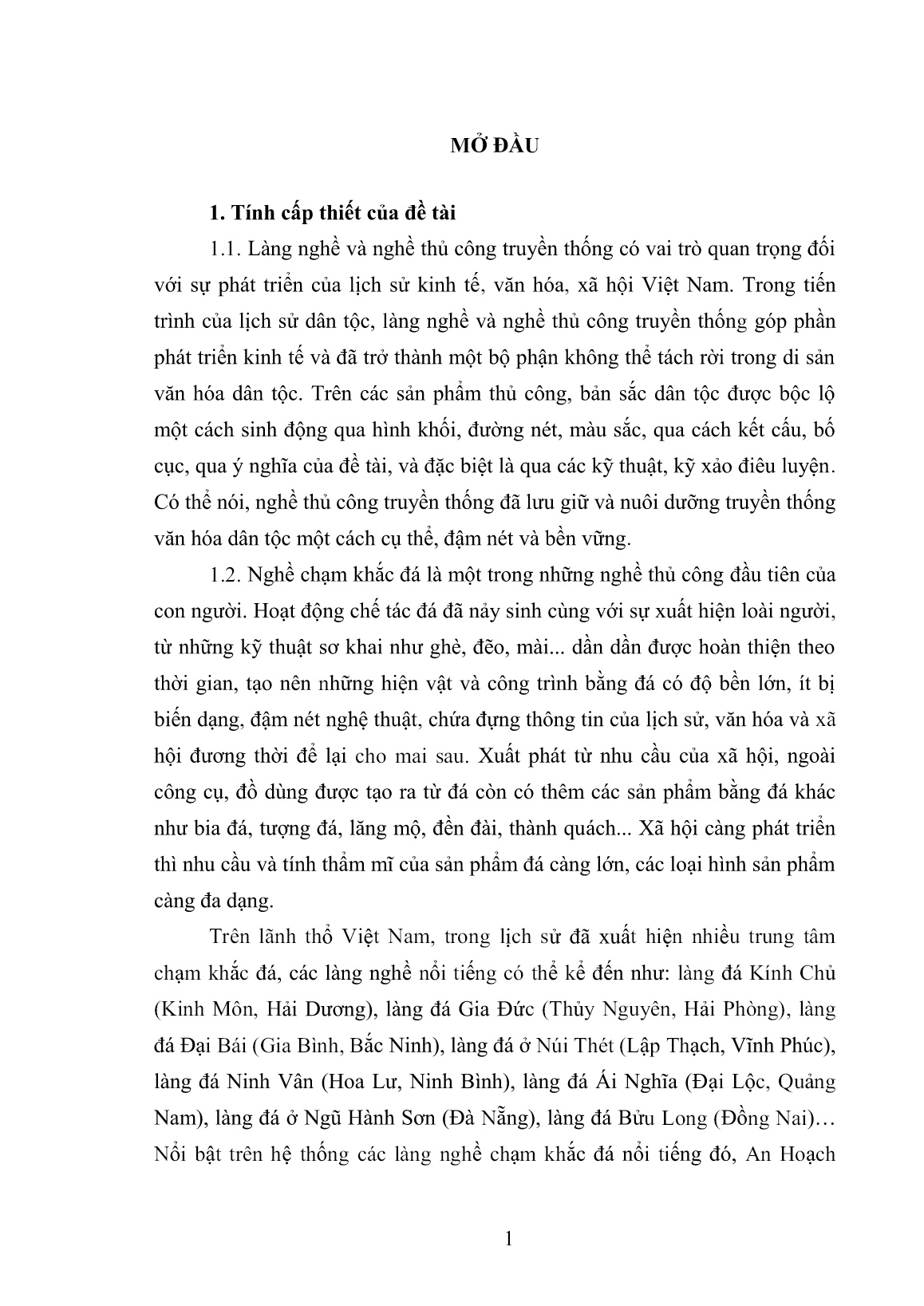Luận án Nghề chạm khắc đá ở An Hoạch (huyện Đông Sơn, tỉnh Thanh Hóa) thời trung đại trang 7 Luận án Nghề chạm khắc đá ở An Hoạch (huyện Đông Sơn, tỉnh Thanh Hóa) thời trung đại trang 7