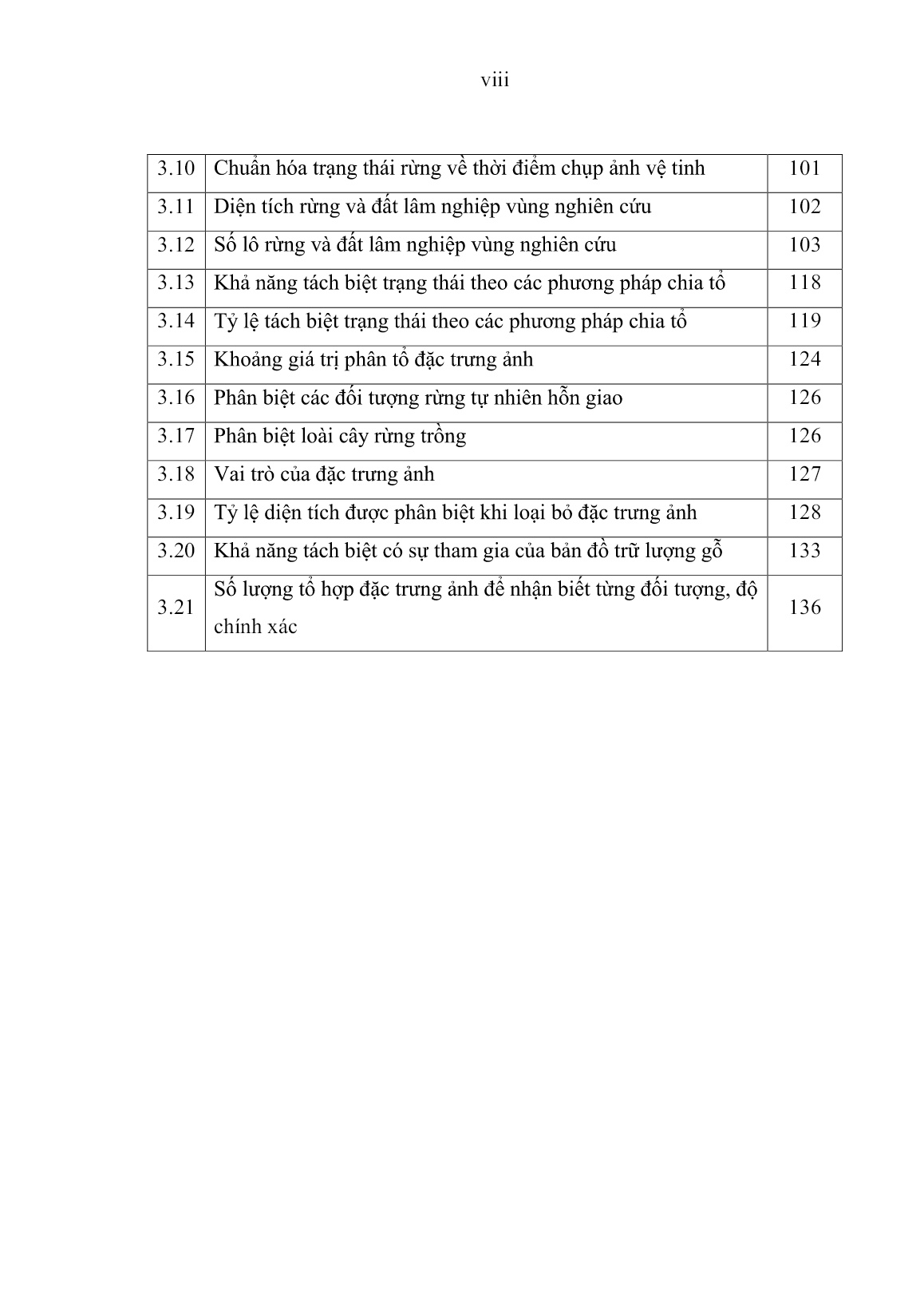 Luận án Nghiên cứu sử dụng ảnh vệ tinh Spot-5 trong phân loại các trạng thái rừng tỉnh Bắc Kạn trang 10