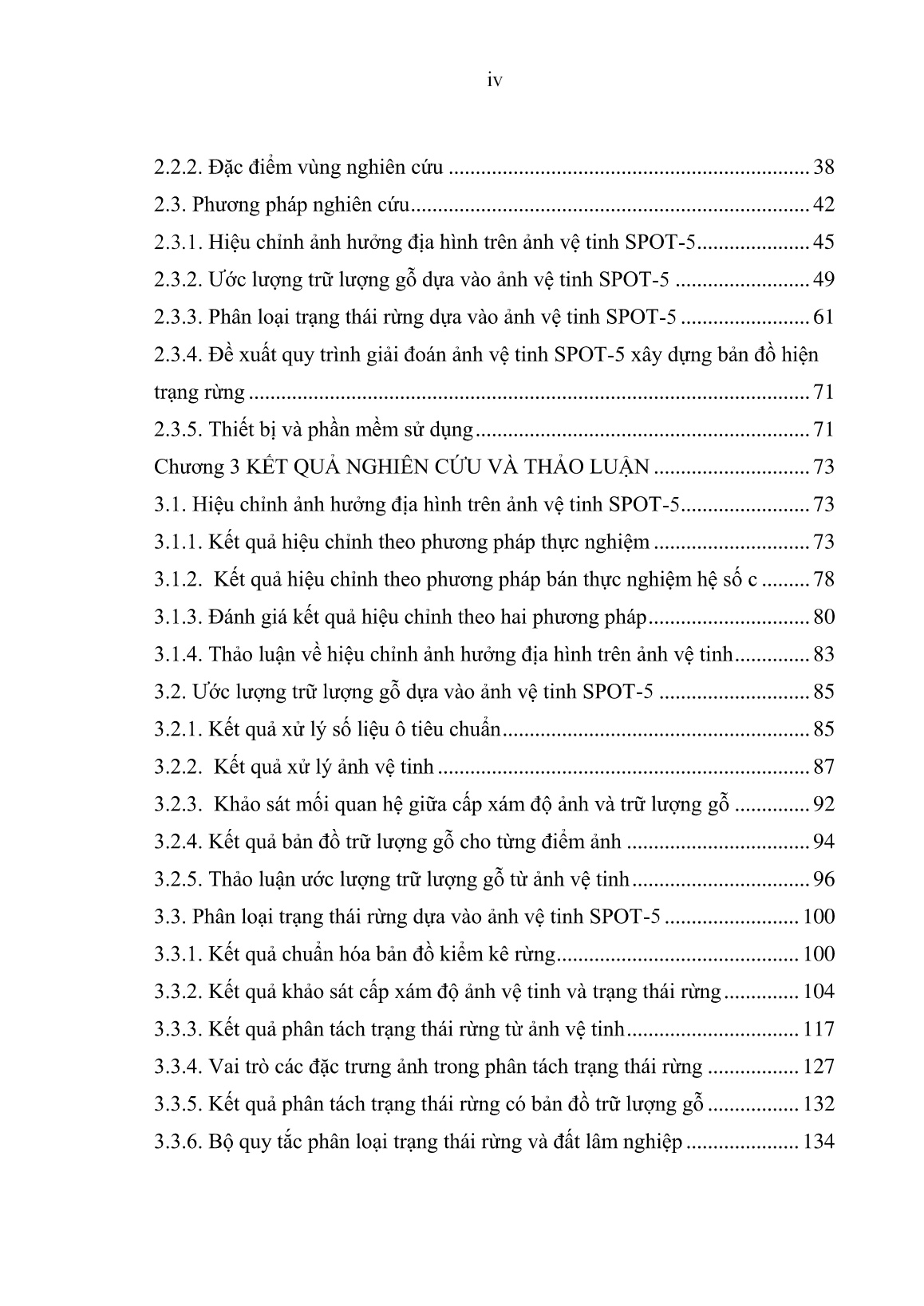Luận án Nghiên cứu sử dụng ảnh vệ tinh Spot-5 trong phân loại các trạng thái rừng tỉnh Bắc Kạn trang 6