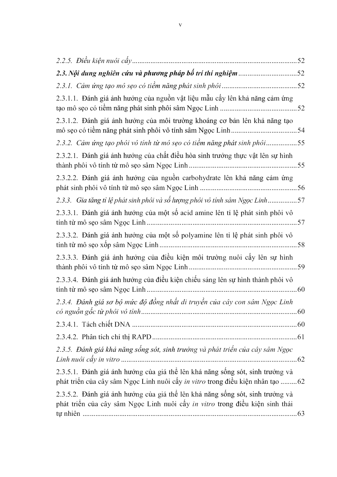 Luận án Nghiên cứu quá trình phát sinh phôi vô tính sâm ngọc linh (Panax vietnamensis Ha et Grushv.) phục vụ công tác nhân giống trang 7