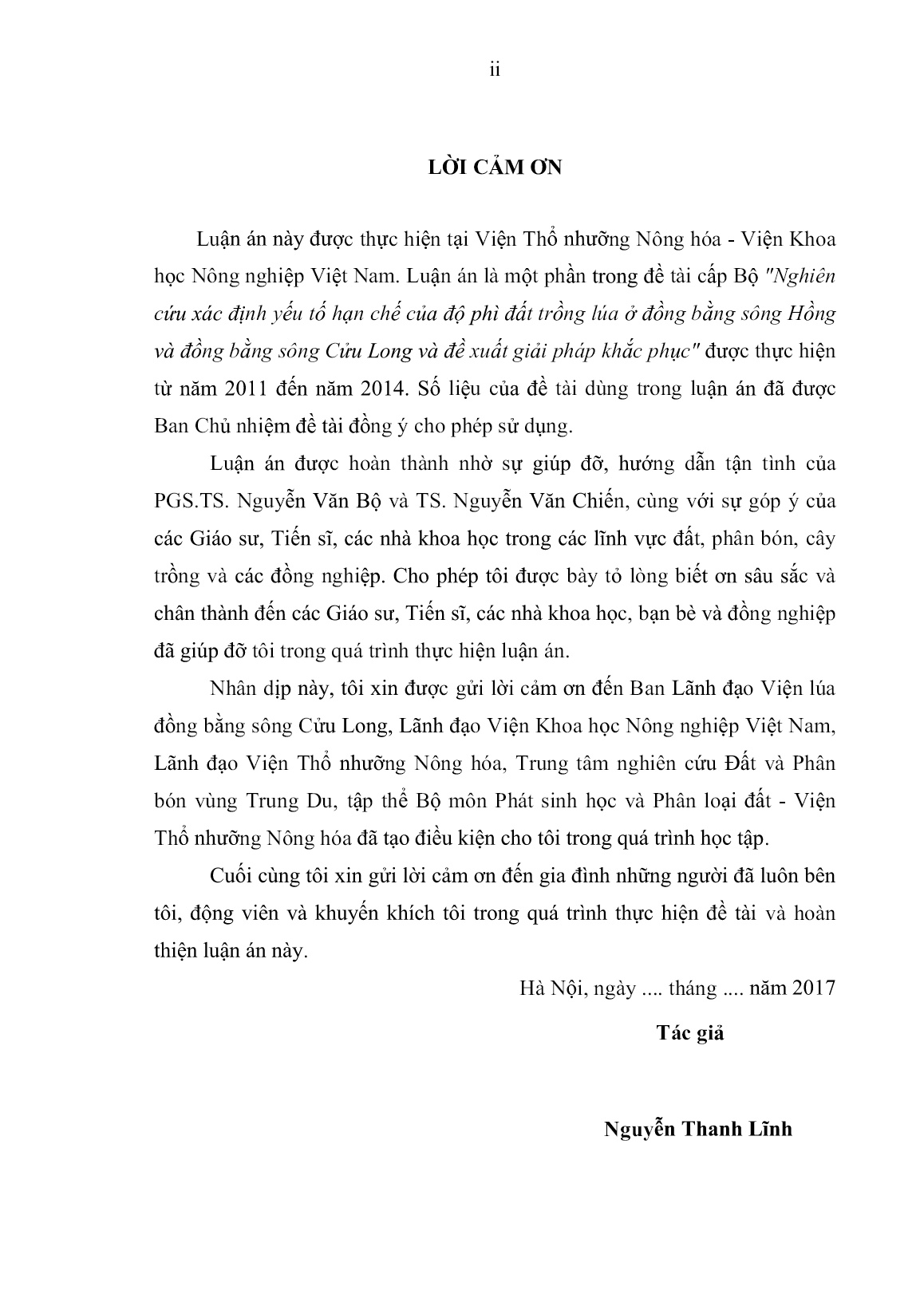 Luận án Nghiên cứu yếu tố dinh dưỡng trung lượng (Ca, Mg, S) cho lúa trên đất xám bạc màu tỉnh Bắc Giang trang 4