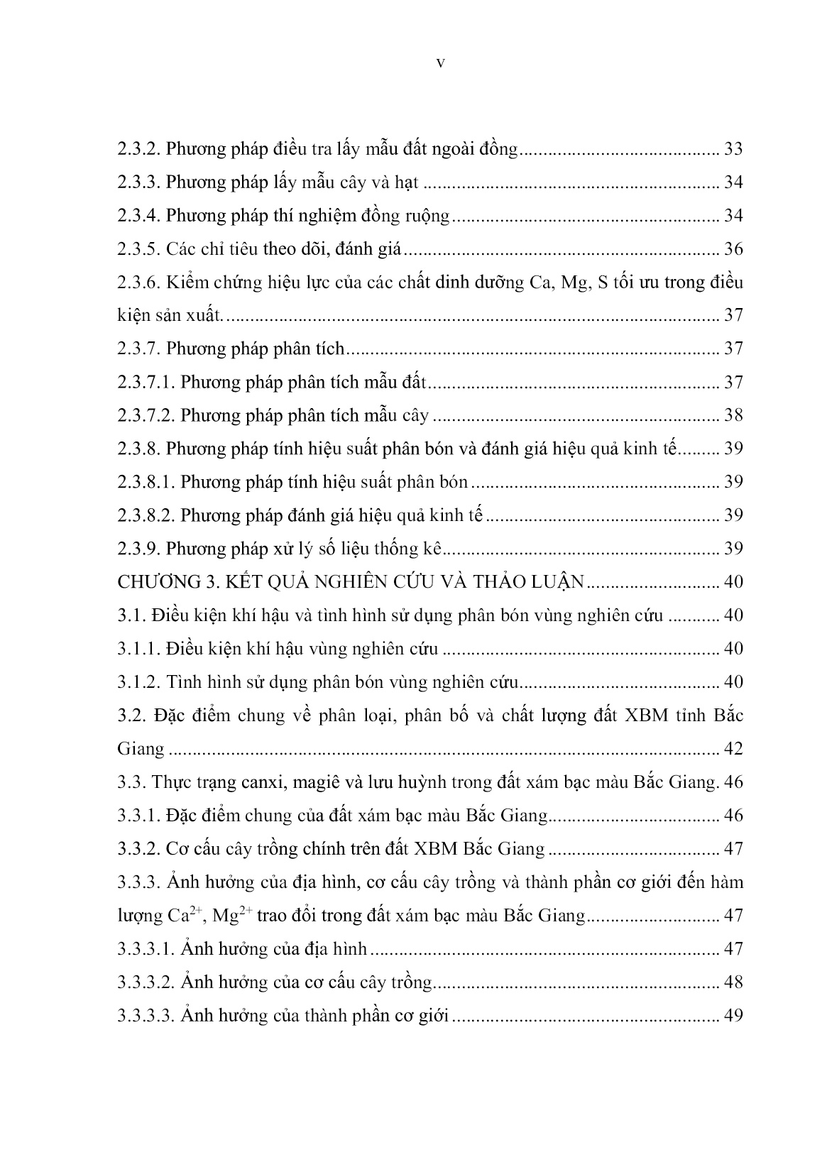 Luận án Nghiên cứu yếu tố dinh dưỡng trung lượng (Ca, Mg, S) cho lúa trên đất xám bạc màu tỉnh Bắc Giang trang 7