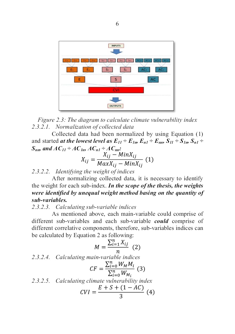 Tóm tắt Luận án Climate change vulnerability assessment on agriculture production. pilot application for some provinces in the red river delta trang 8